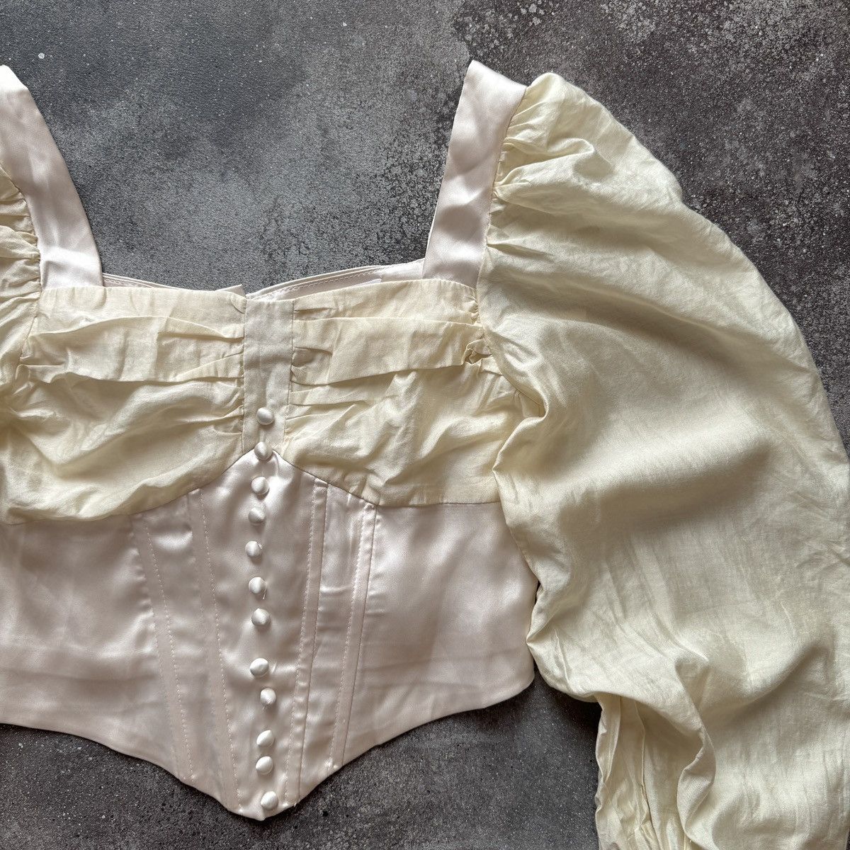 Hysteric Glamour Renaissance Style Vintage Y2K Romantic Fairy Corset Blouse Size M / US 6-8 / IT 42-44 - 4 Thumbnail