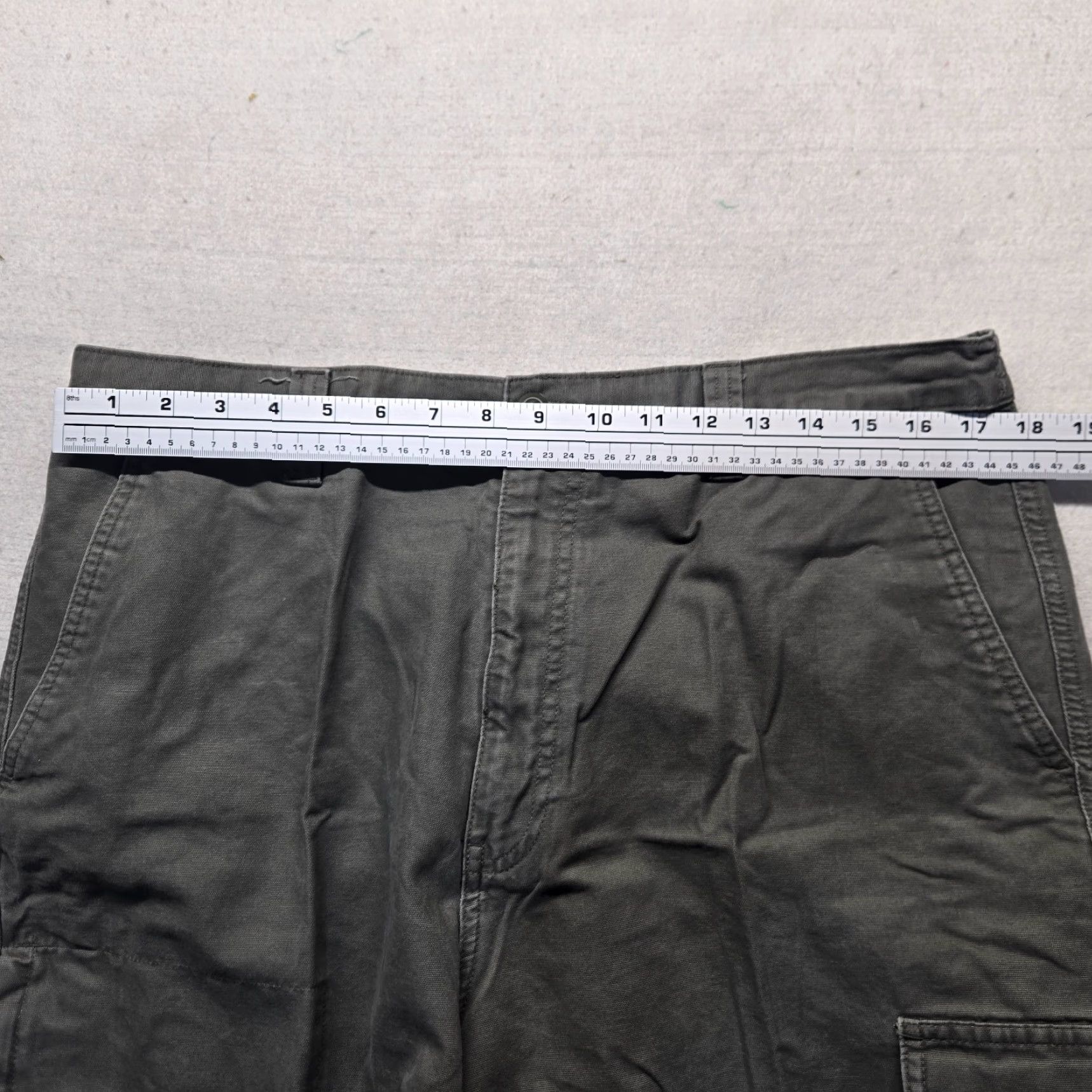 Vintage Saddlebred Shorts Gray 100% Cotton Adult Men Size 36 Chino Regular Pocket Zipper Button Size US 36 / EU 52 - 3 Thumbnail