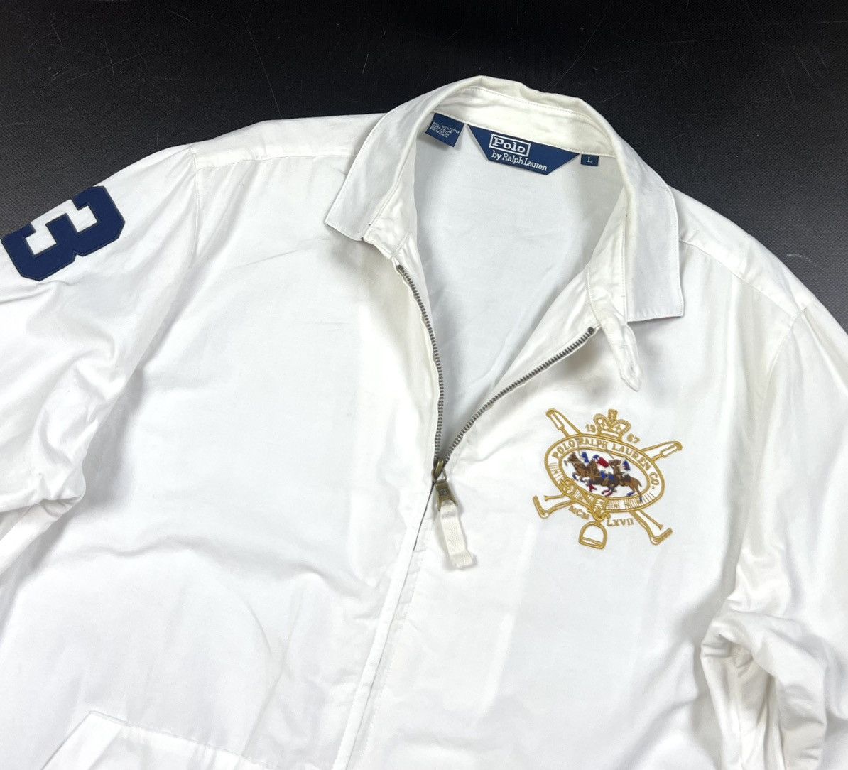 Polo Ralph Lauren × Vintage Vintage Polo Ralph Lauren Logo #3 Cotton Casual Owershirt -L Size US L / EU 52-54 / 3 - 4 Thumbnail