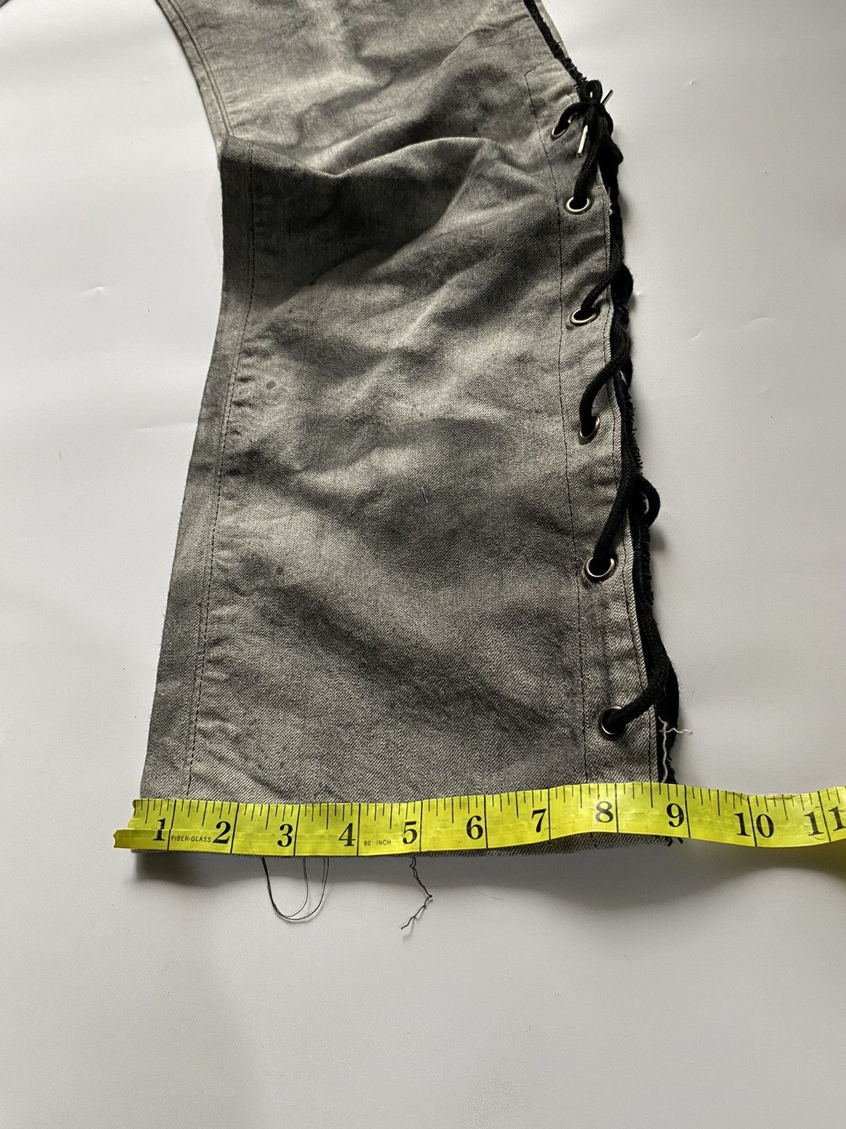 Le Grande Bleu (L.G.B.) Lace up acoustic smoke wash pant japanese brand Size US 32 / EU 48 - 19 Thumbnail