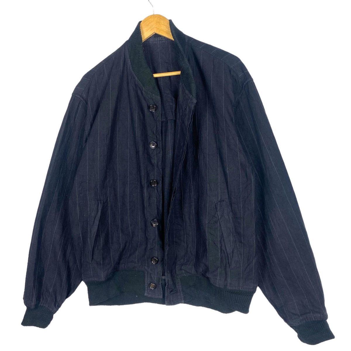 Comme des Garcons × Comme des Garcons Homme × Comme des Garcons Homme Plus 💥AD1995 COMME DES GARCONS HOMME STRIPE BOMBER JACKET Size US M / EU 48-50 / 2 - 2 Thumbnail