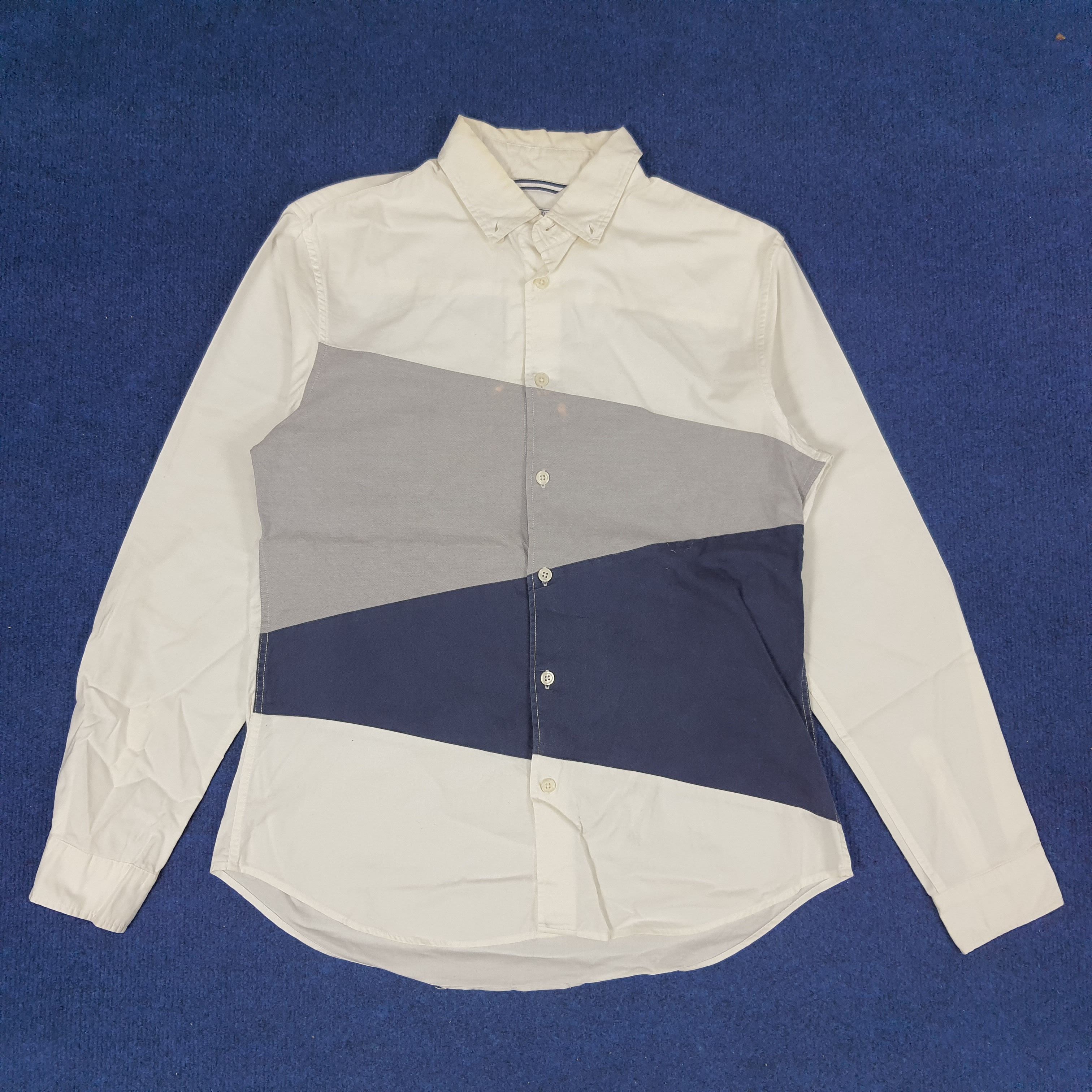 Designer × Vintage × semanticdesign Vintage Semantic Designer Stretch Fablic Casual Shirt Size US S / EU 44-46 / 1 - 1 Thumbnail