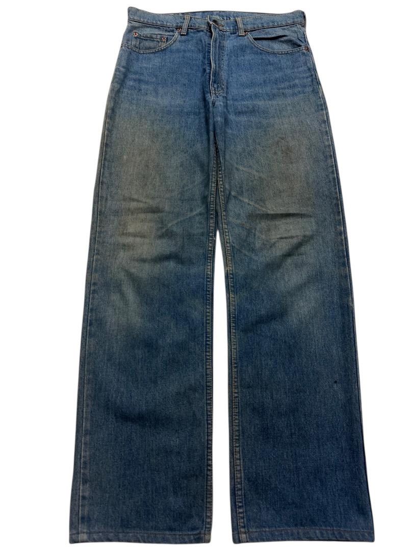 💥SICK💥VINTAGE 90s-00s LEVI'S 515 RUSTY STONED WASHED DENIM