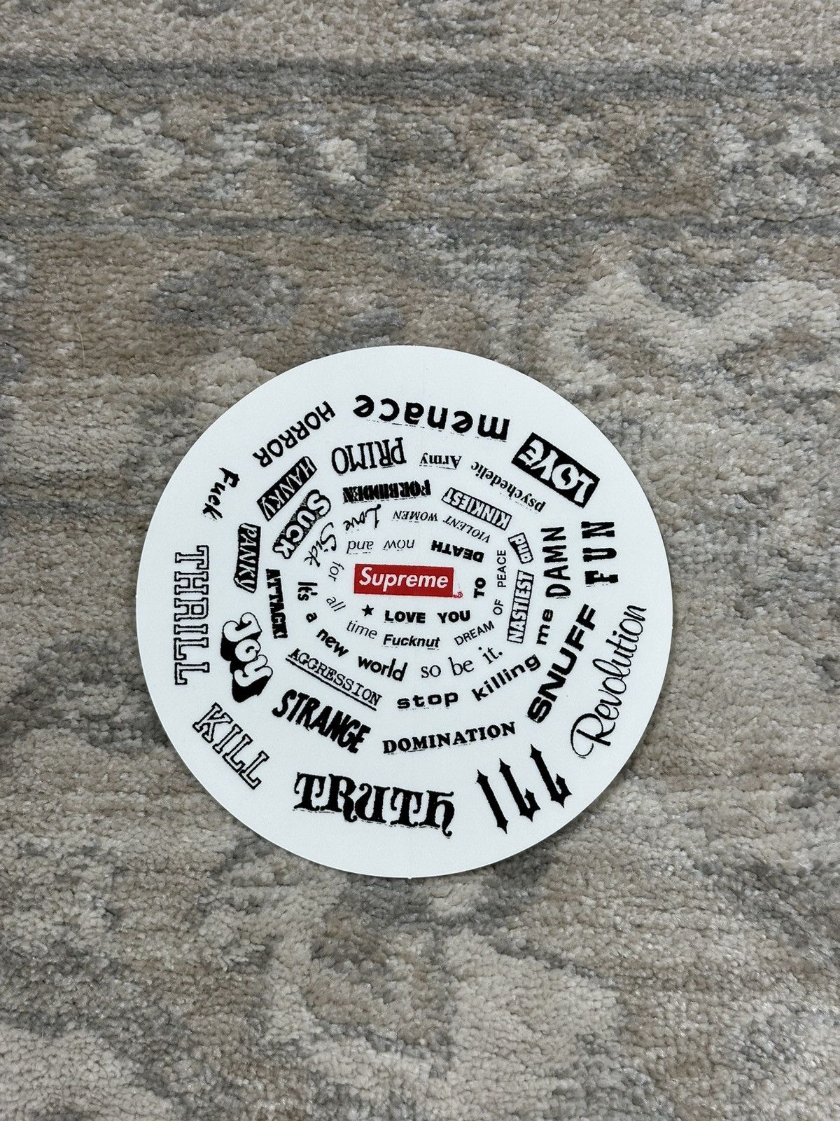 Supreme Supreme Spiral Sticker Size ONE SIZE - 1 Thumbnail