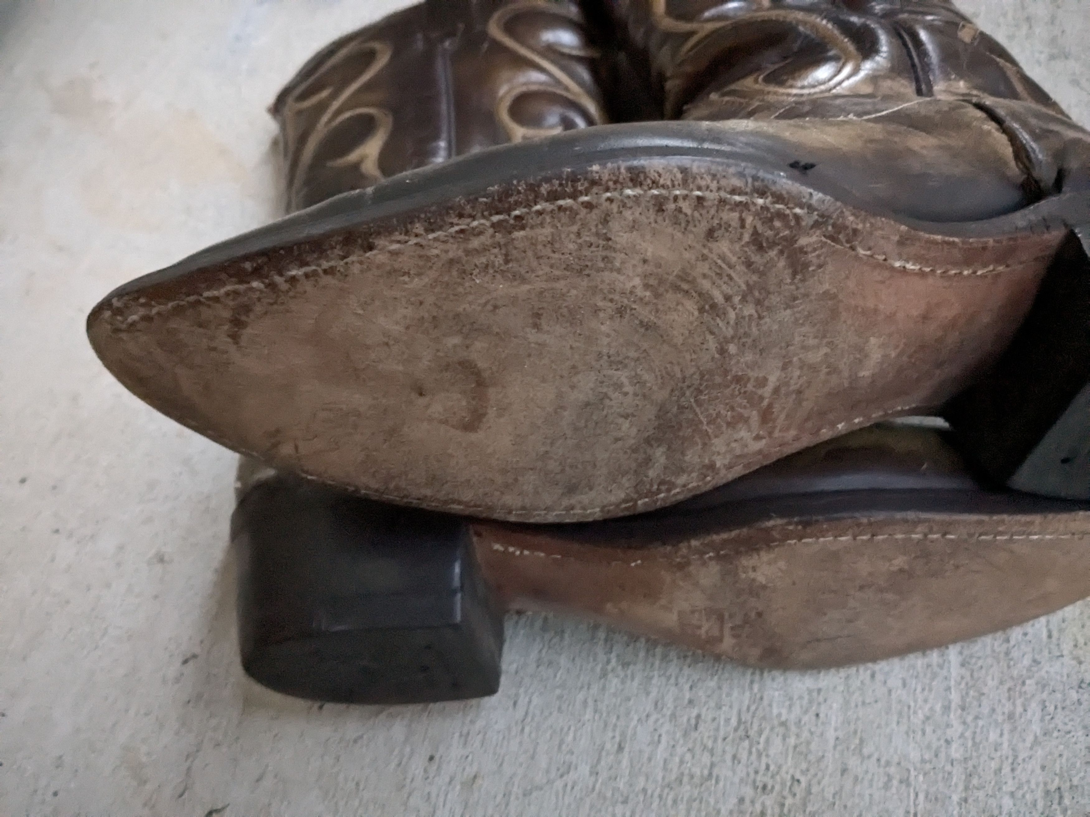 Wrangler Vintage Wrangler Cowboy Boots Brown 9 EE Wide Leather USA Size US 9 / EU 42 - 14 Thumbnail