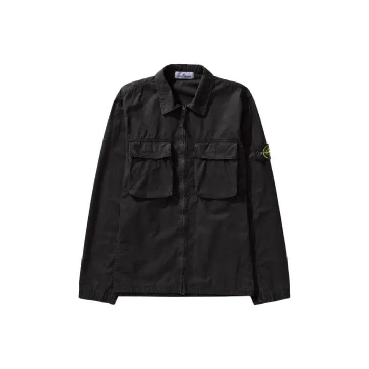 Stone Island Stone Island Black Long Sleeve Utility Jacket Size US XL / EU 56 / 4 - 1 Thumbnail