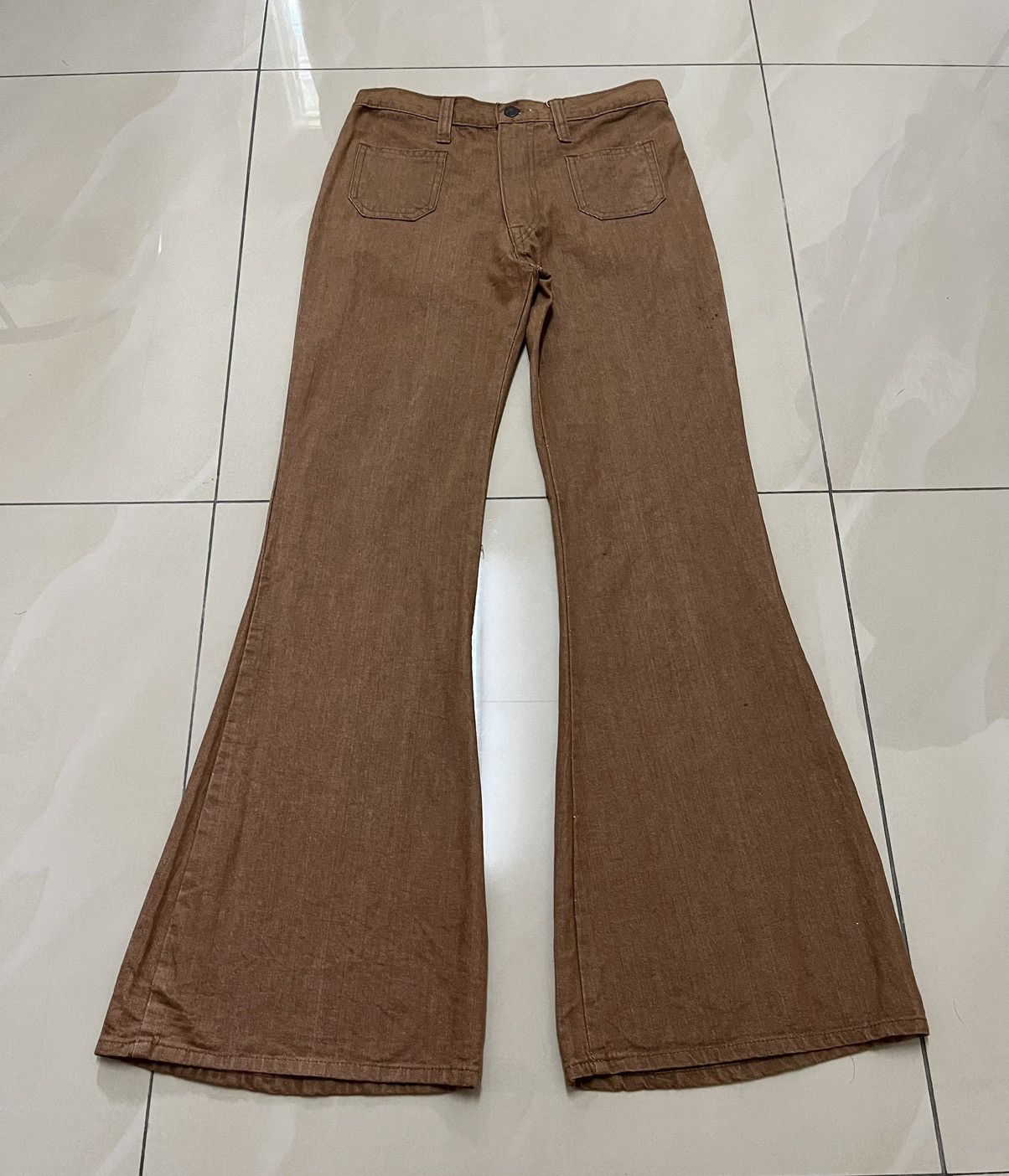 Tornado Mart Vintage Super flare Circuit bushpant denim wideleg Size US 28 / EU 44 - 2 Thumbnail