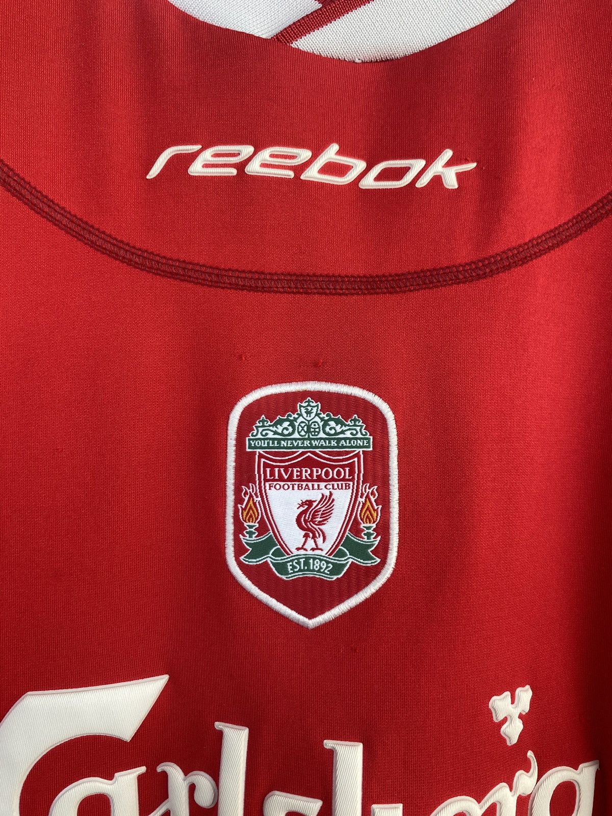 Reebok 2002/04 REEBOK LIVERPOOL HOME SOCCER FOOTBALL JERSEY SHIRT Size US M / EU 48-50 / 2 - 7 Thumbnail