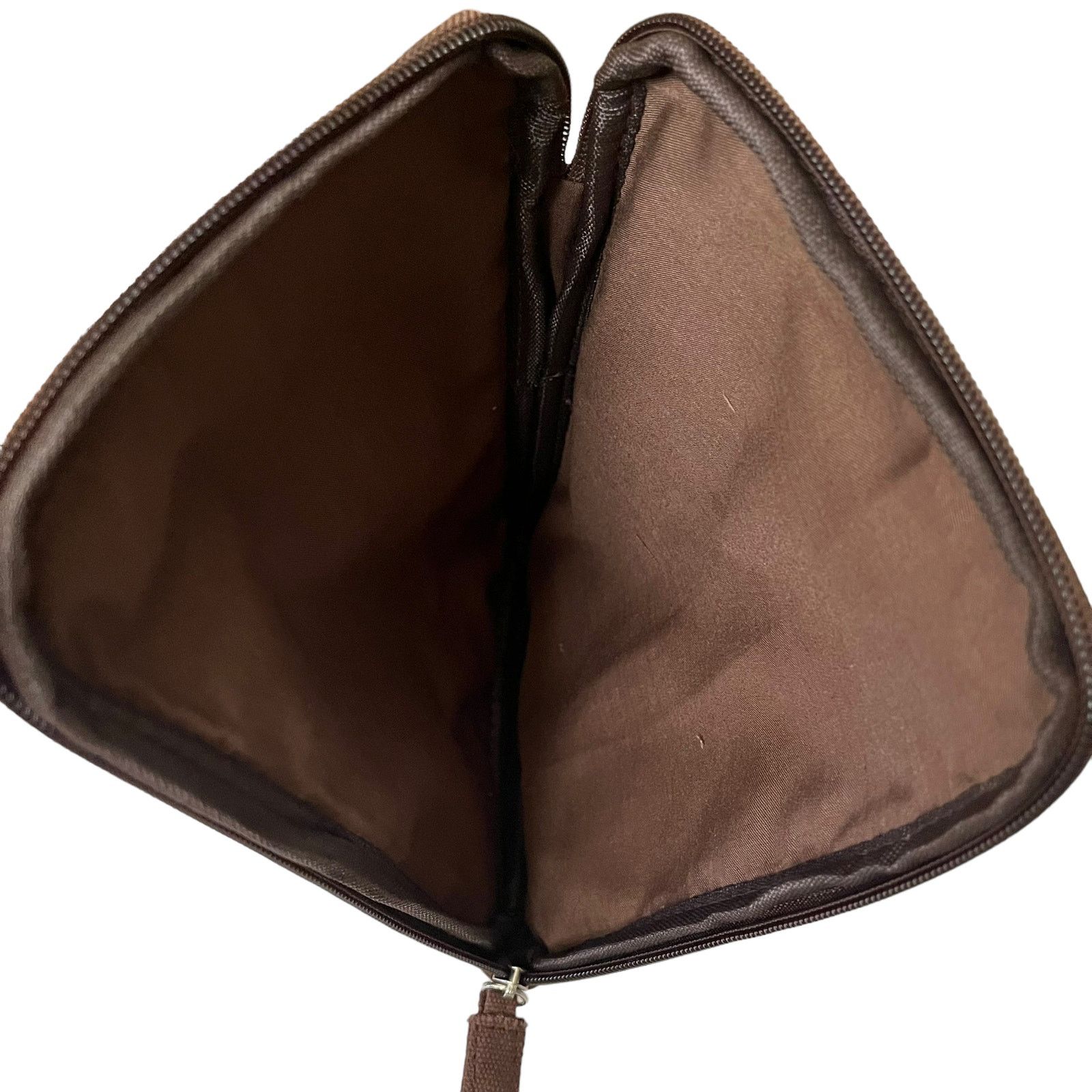 Aigner Aigner Parfums Brown Zip-Around Pouch Toiletry Bag Size ONE SIZE - 3 Thumbnail