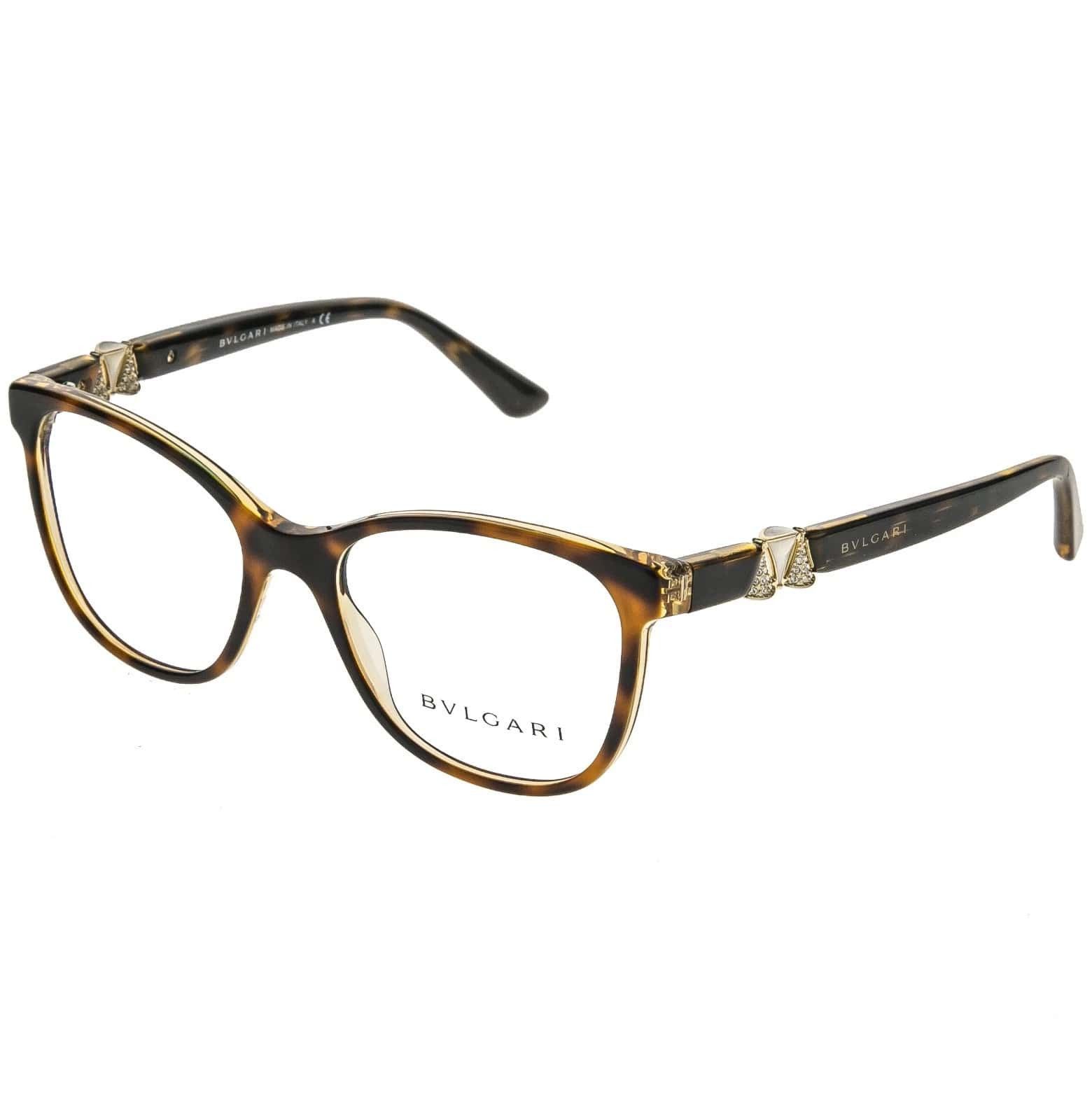 Bvlgari BVLGARI BV4118B Diva 4118 Havana Luxury Eyeglasses Frame Size ONE SIZE - 8 Thumbnail