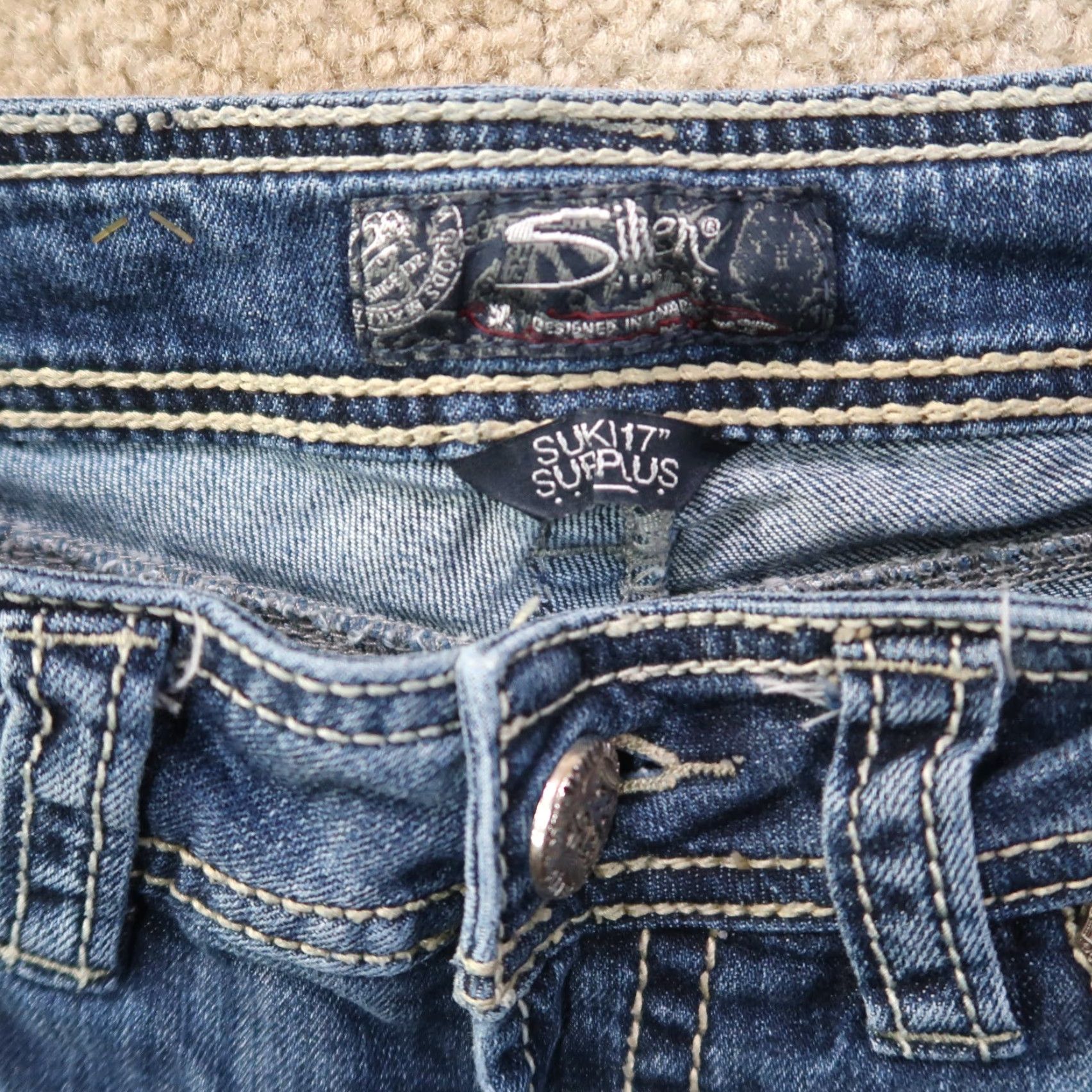 Silver Jeans Co. Silver Suki 17" Surplus Bootcut Jeans Women's 27x31 Blue Denim Pants Size 27" / US 4 / IT 40 - 3 Thumbnail