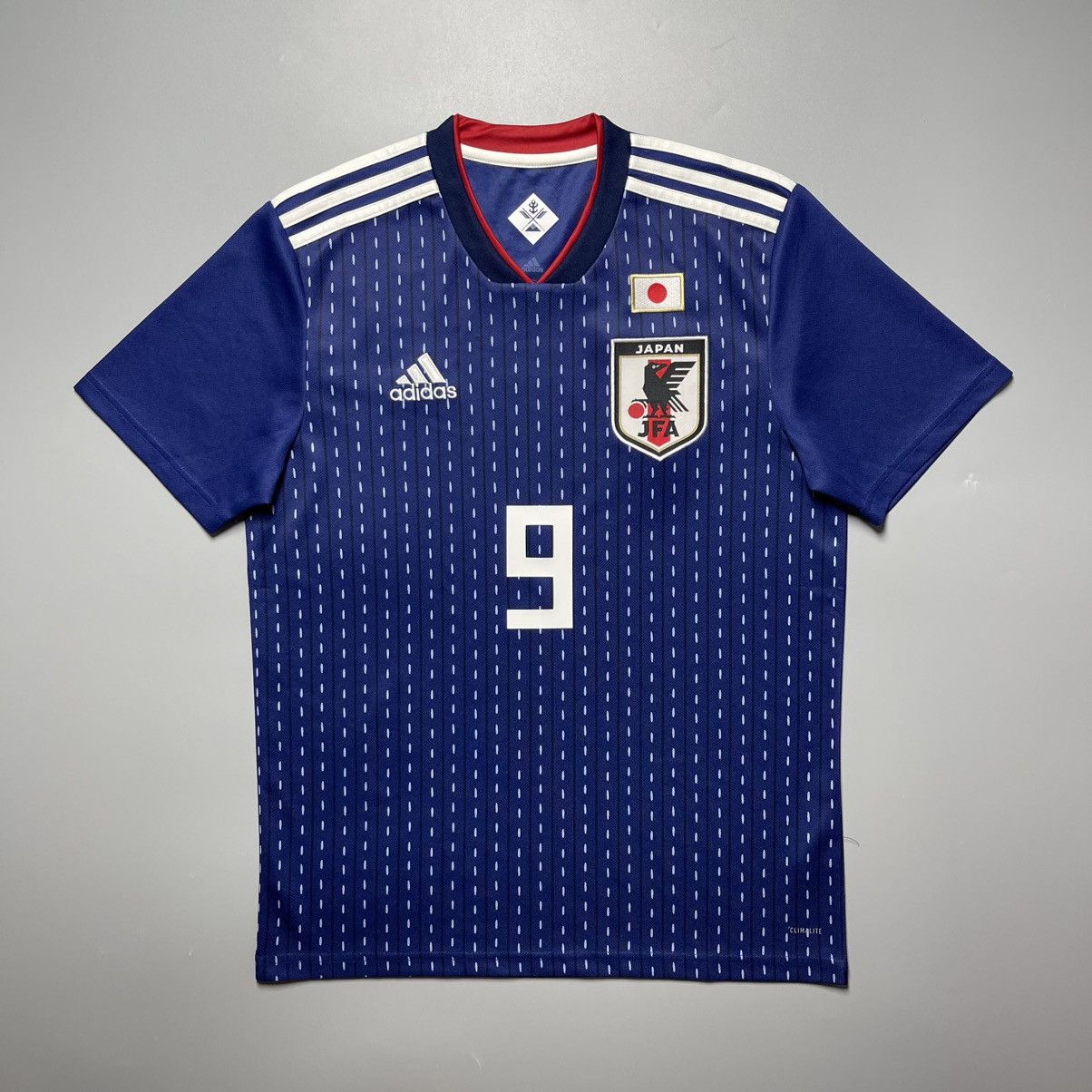 Adidas JAPAN ADIDAS 2018 WORLD CUP FOOTBALL HOME JERSEY #9 OKAZAKI Size US S / EU 44-46 / 1 - 2 Thumbnail