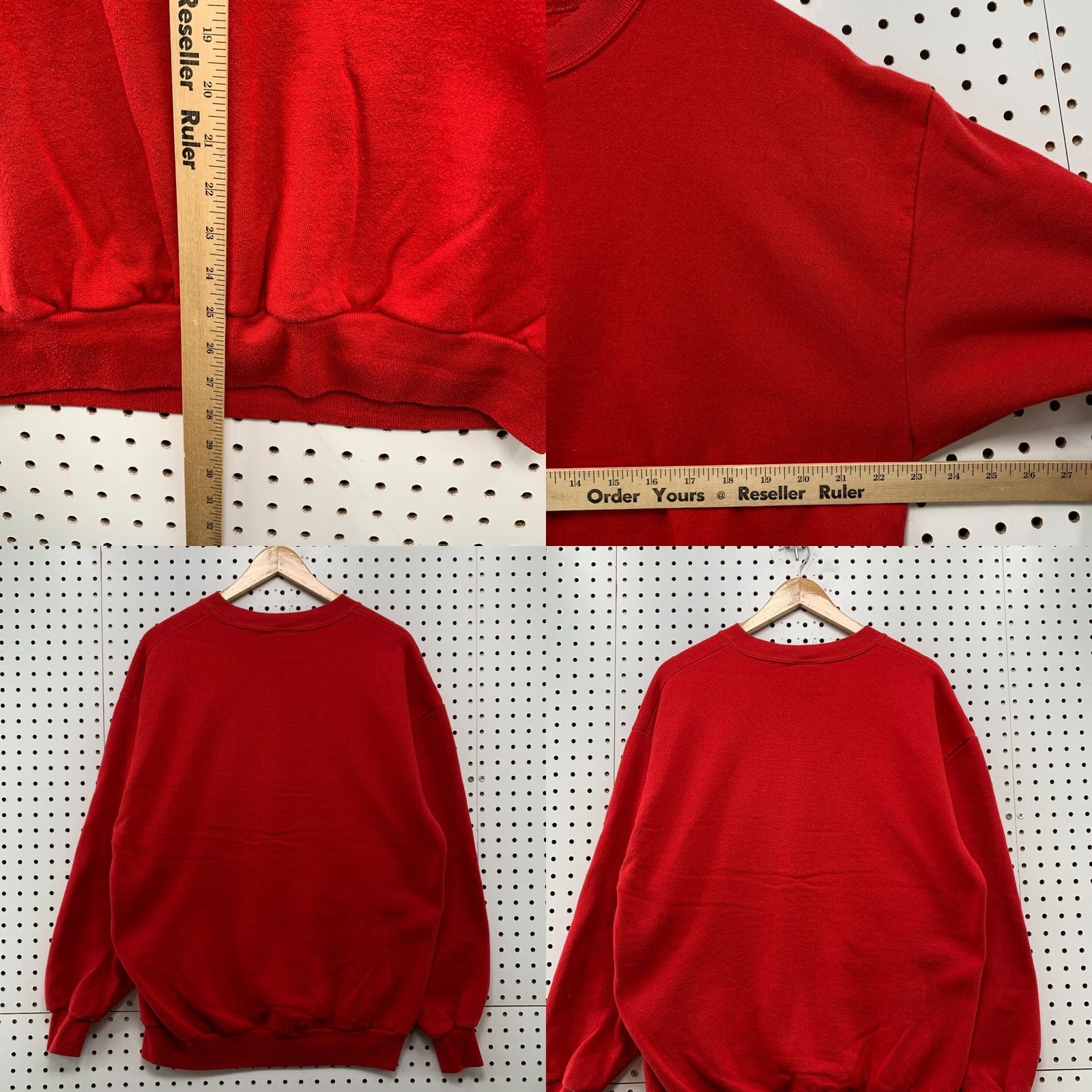 Jerzees VINTAGE Jerzees Sweatshirt Mens XL Red Pullover Crewneck 80s USA 23x28 Size US XL / EU 56 / 4 - 8 Thumbnail