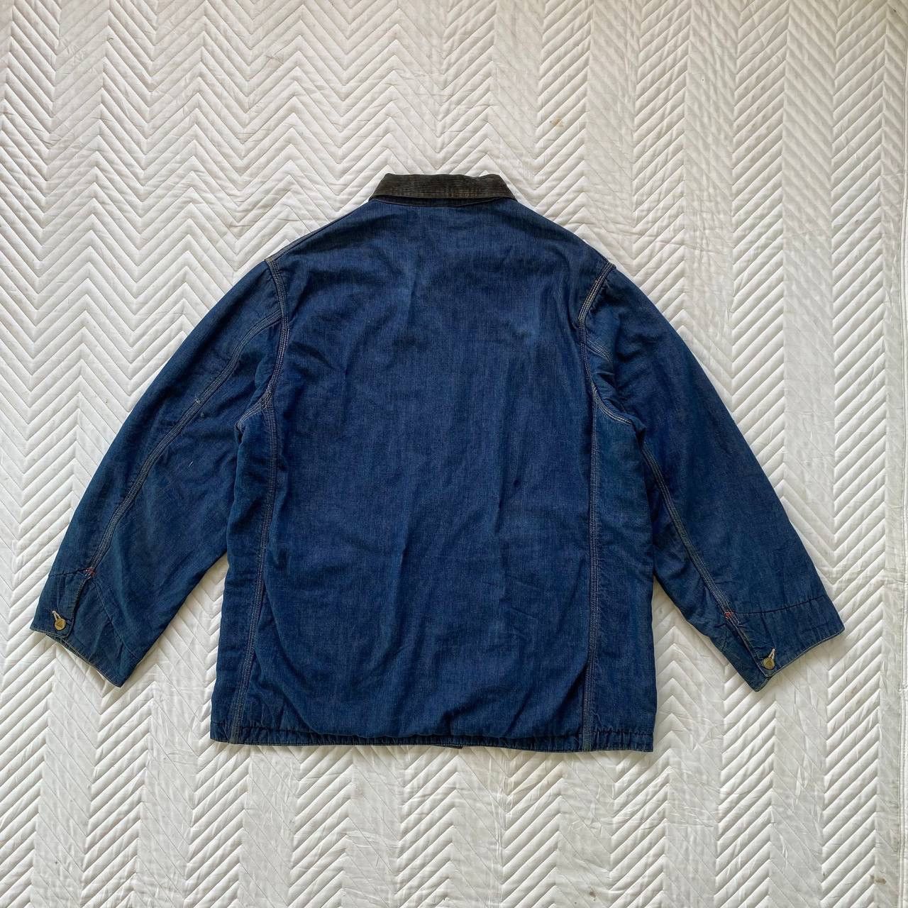 Sears True Vintage 50s Sears Denim Chore Jacket Size US XL / EU 56 / 4 - 2 Thumbnail