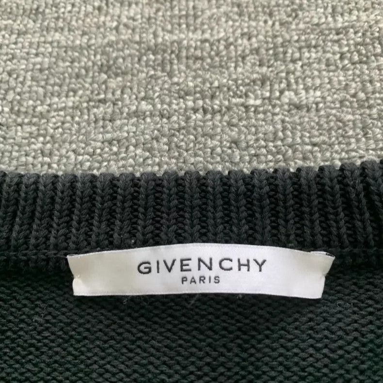 Givenchy Givenchy Black Large Logo Sweater Size XL Size US XL / EU 56 / 4 - 5 Thumbnail