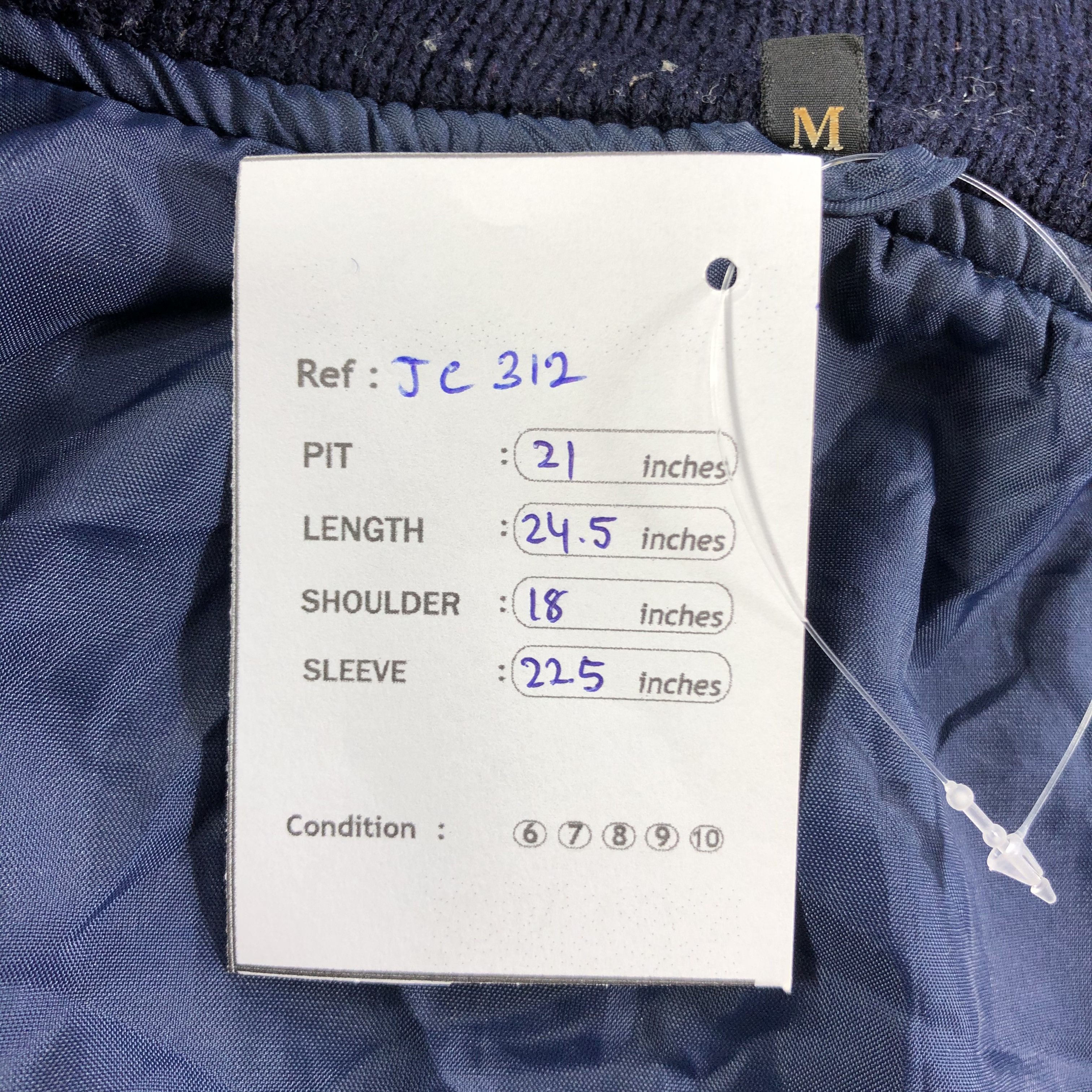 Japanese Brand Vintage 80s Varsity Baseball Jacket -JC312 Size US M / EU 48-50 / 2 - 8 Thumbnail