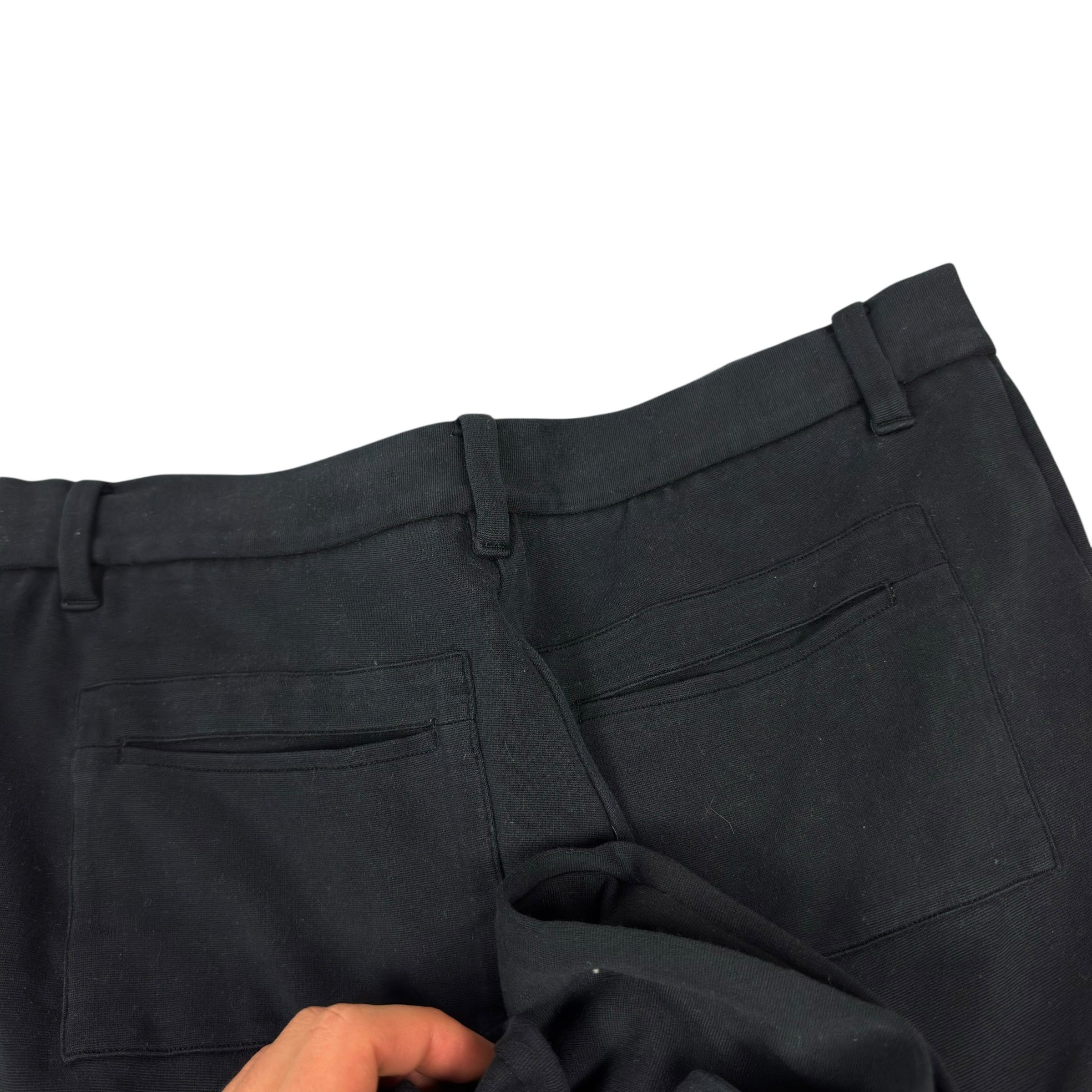 Jil Sander Jil Sander Women's Black Mid Rise Pockets Straight Leg Pants Size 32" / US 10 / IT 46 - 4 Thumbnail