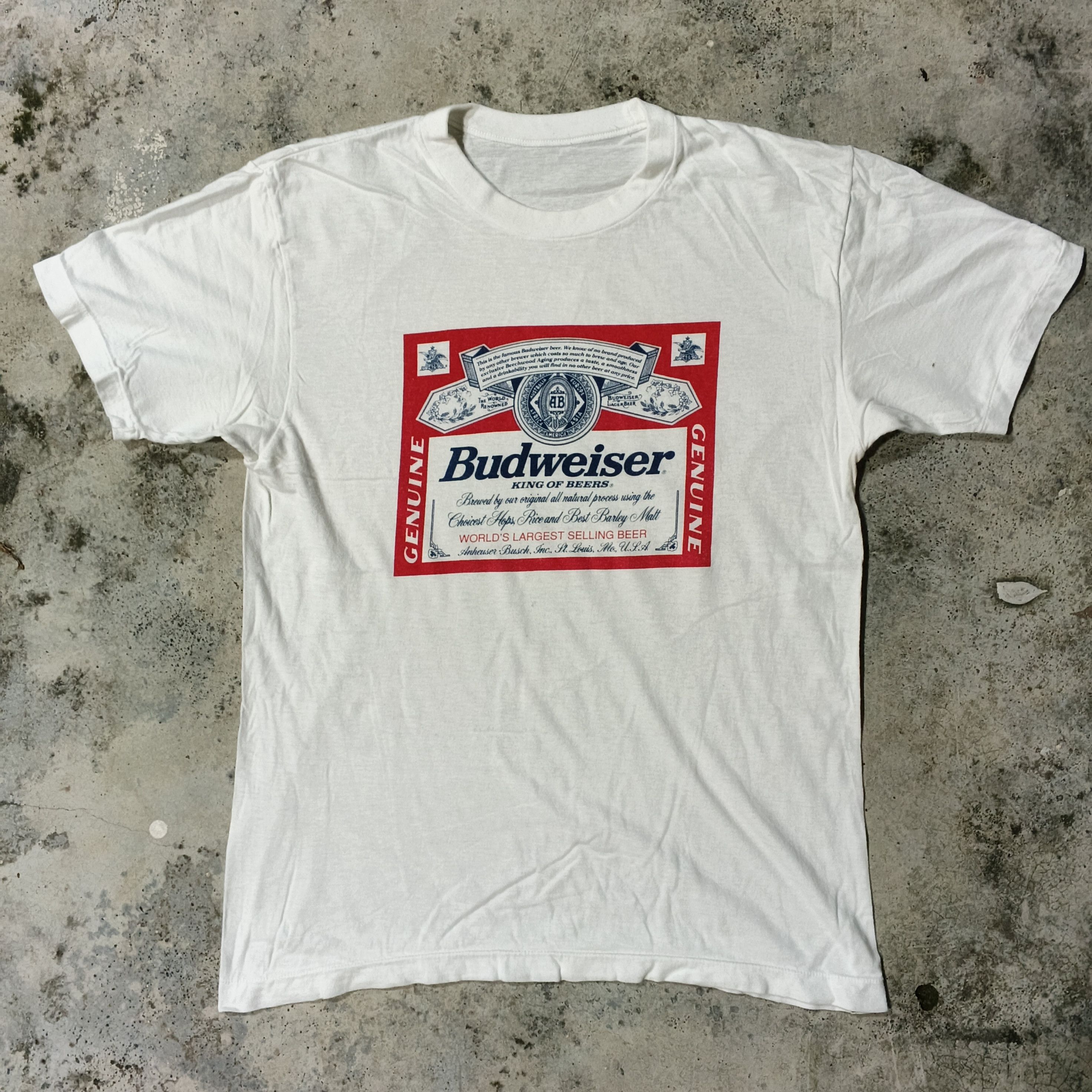 Vintage Vintage Promo Tee Budweiser Medium Size Size US M / EU 48-50 / 2 - 1 Thumbnail