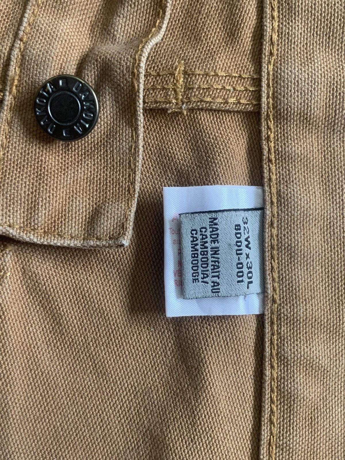 Japanese Brand Dirty Dakota Carpenter Double Knee Workwear Canvas Pants Size US 30 / EU 46 - 18 Thumbnail