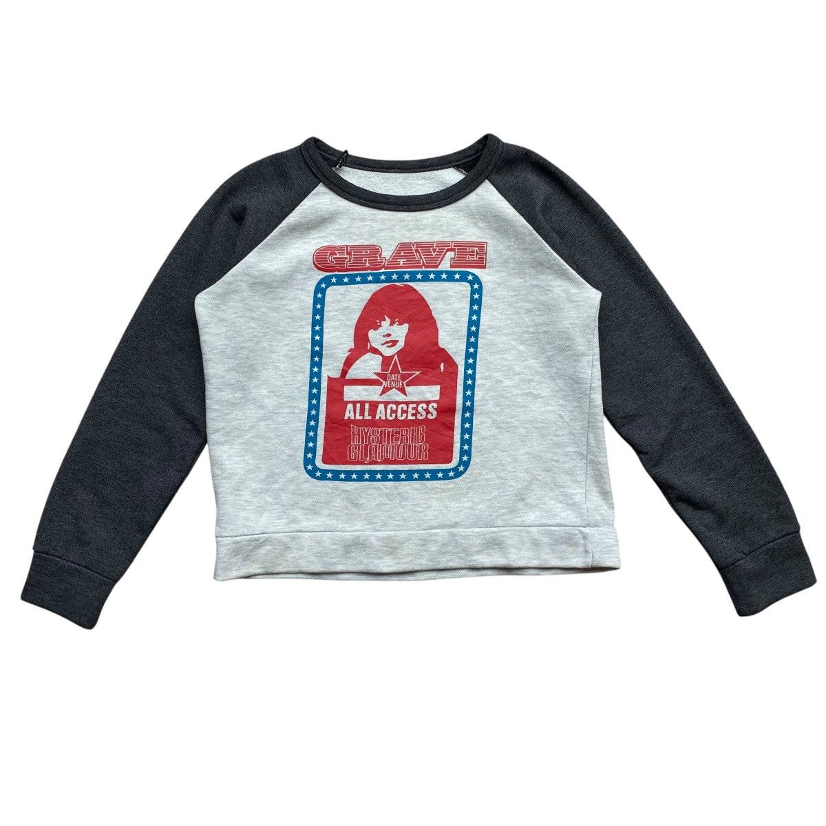 Hysteric Glamour × Japanese Brand × Vintage Vintage Hysteric Glamour Grave Crop Tops Sweatshirt Size US XS / EU 42 / 0 - 1 Thumbnail