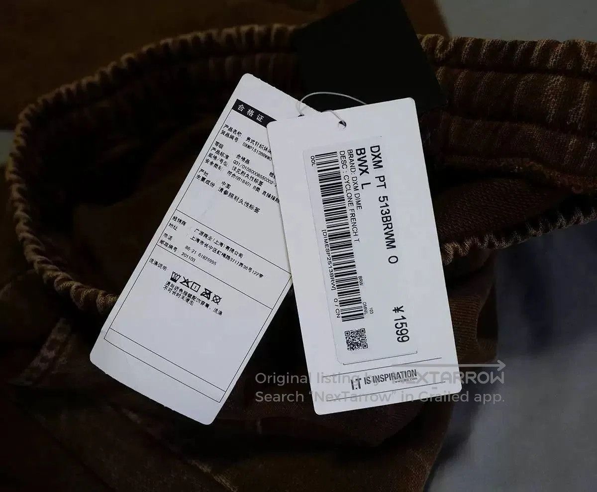 Dime dime cyclone french terry pants in brown. Size US 26 / EU 42 - 6 Thumbnail