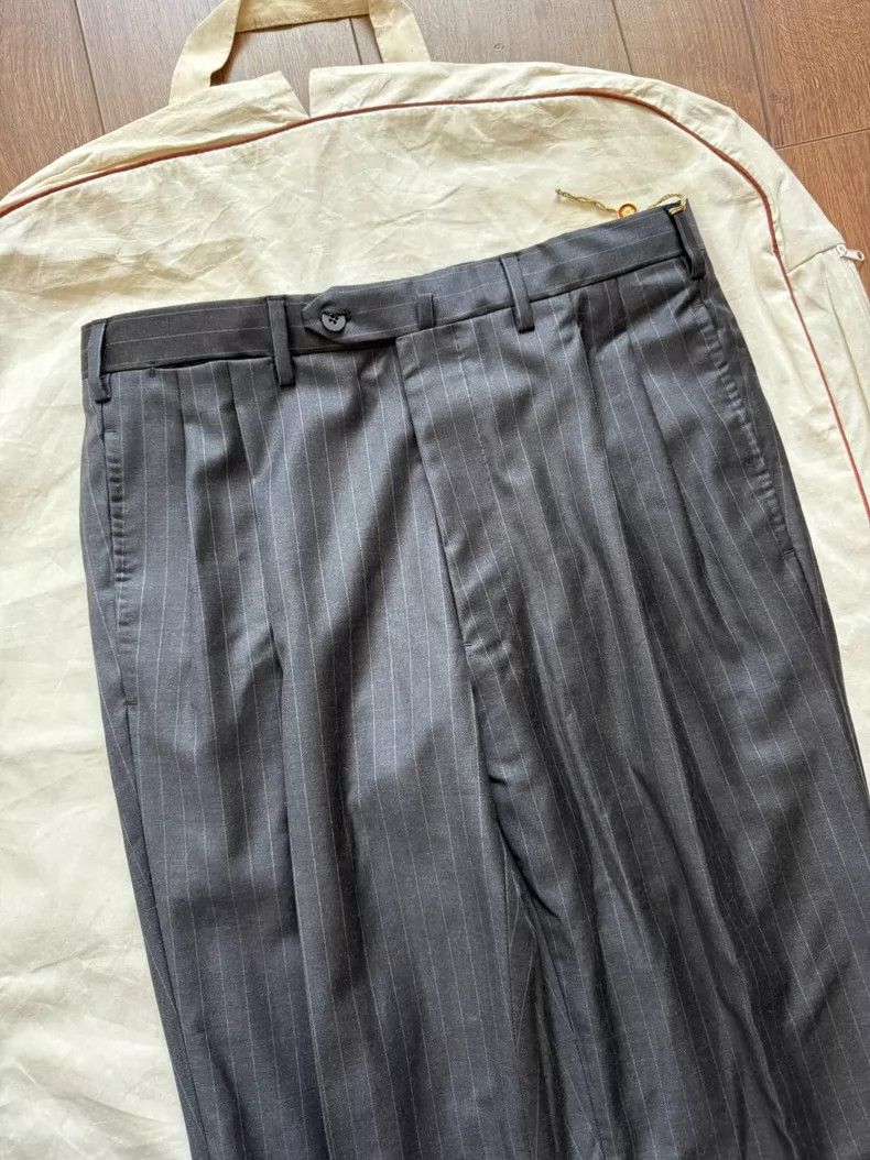 Loro Piana LORO PIANA Wool striped trousers Size US 30 / EU 46 - 2 Thumbnail