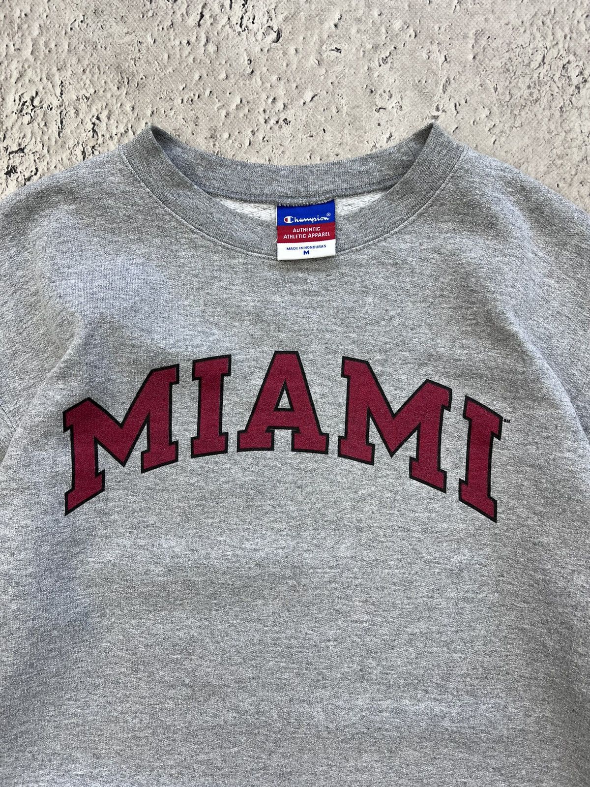 Champion × Vintage Vintage 80's MIAMI CHAMPION Reverse Weave USA Streetwear Size US M / EU 48-50 / 2 - 3 Thumbnail