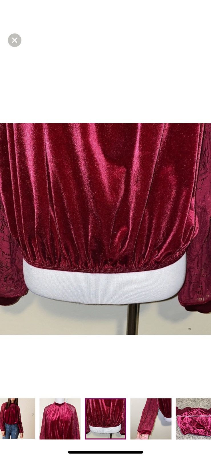 Free People Free people women’s xs velvet dream‎ top Size XS / US 0-2 / IT 36-38 - 5 Thumbnail