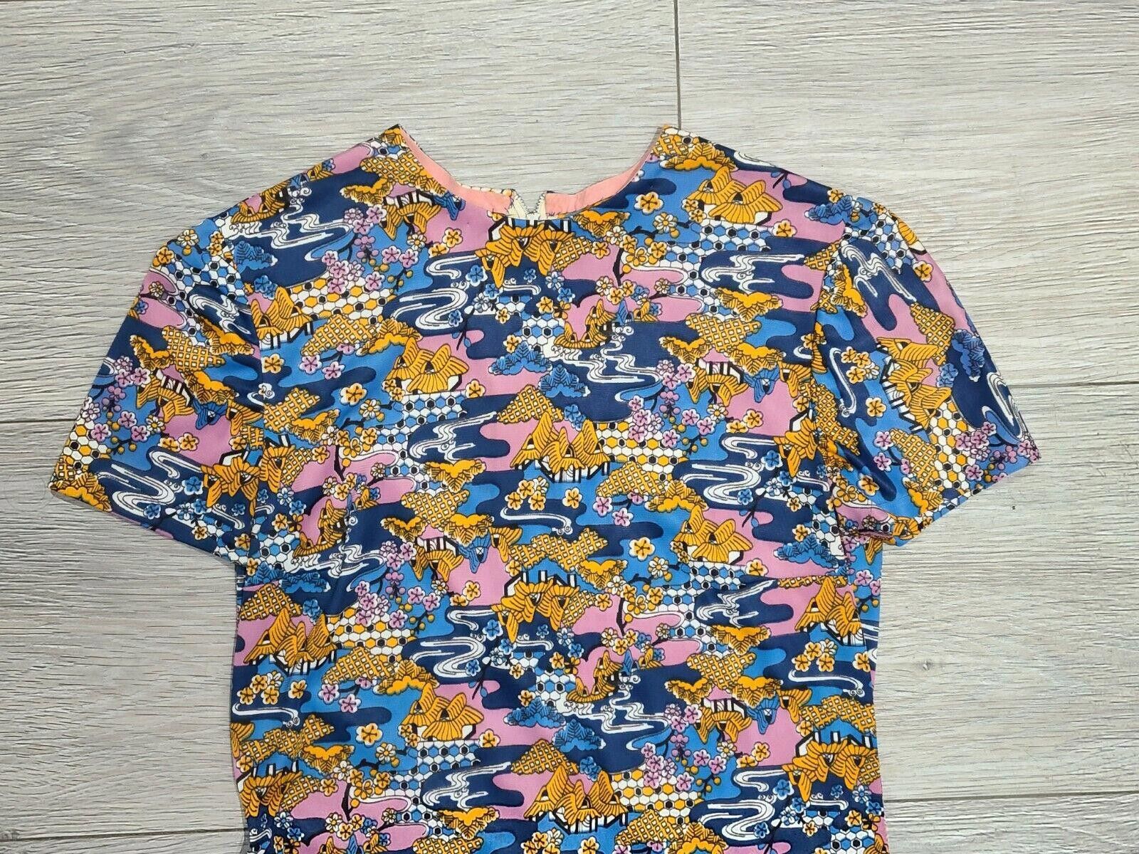 Designer Vintage Top Womens Medium Asian 1970s Homemade Zip Up Size M / US 6-8 / IT 42-44 - 2 Thumbnail