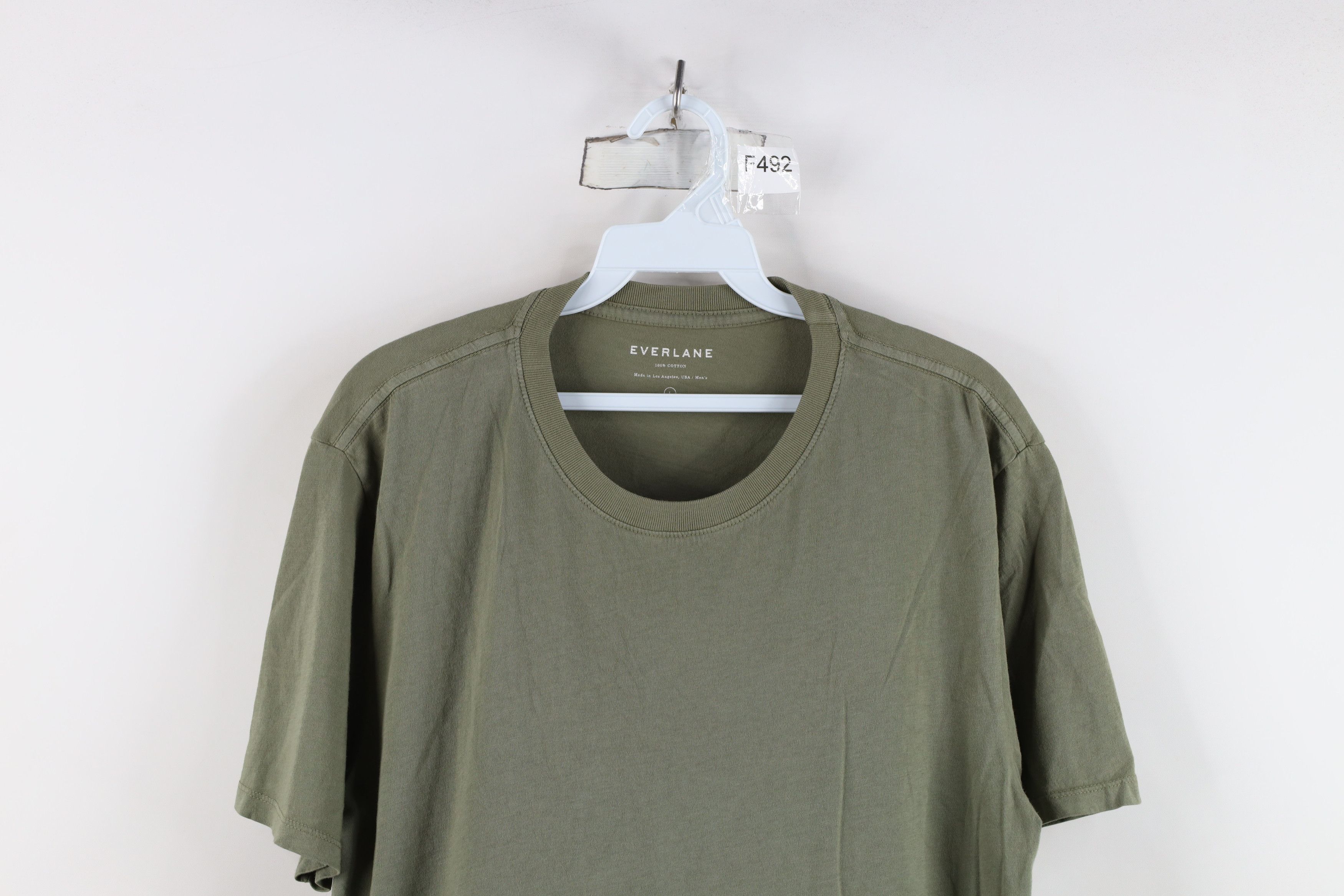 Everlane Everlane Blank Cotton Short Sleeve T-Shirt Green USA Size US L / EU 52-54 / 3 - 2 Thumbnail