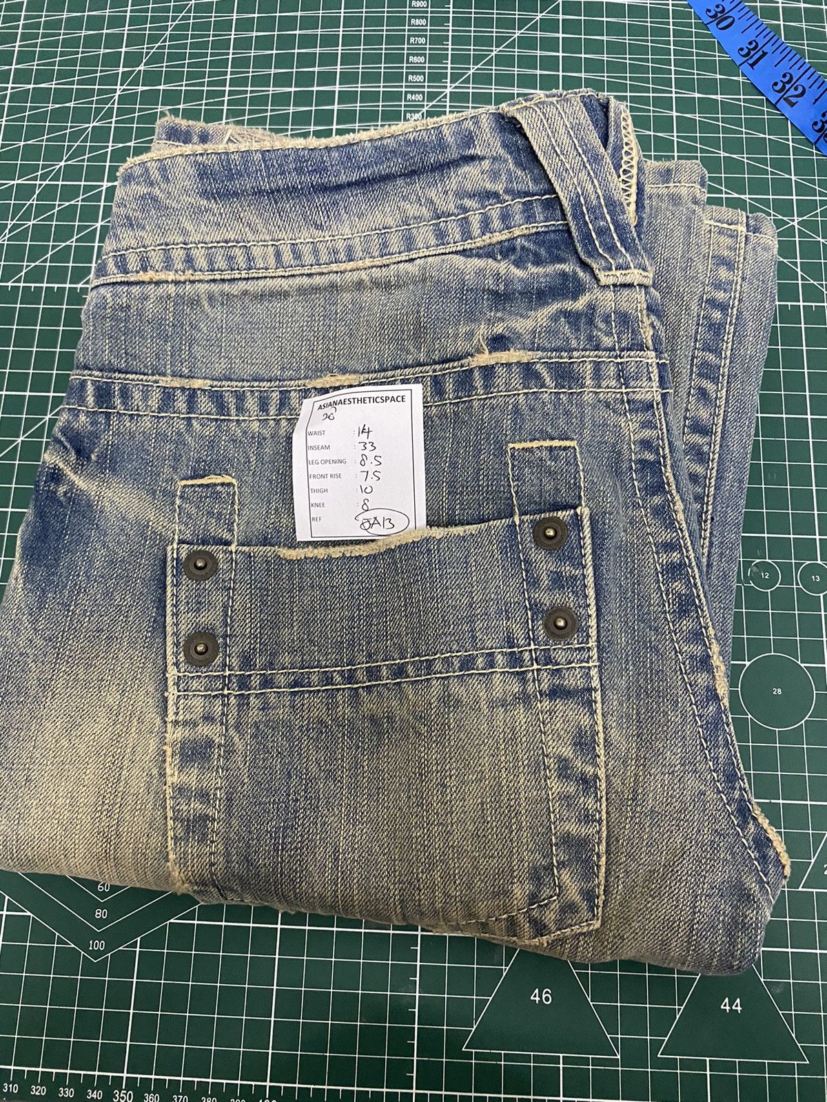 Hysteric Glamour Just Amorica Denim Style Mud Washed Light Jean Clawn Mark Size US 28 / EU 44 - 17 Thumbnail