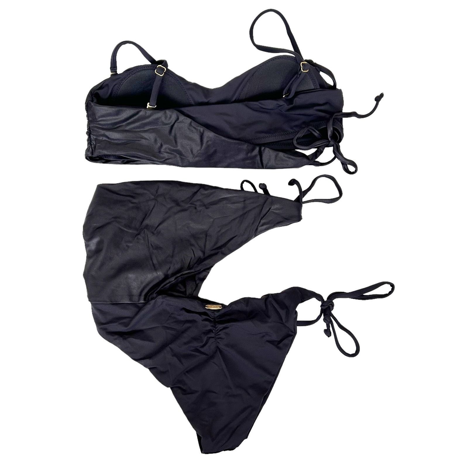 Other Beach Bunny Black Bikini Bathing Suit Sz L Size ONE SIZE - 5 Thumbnail