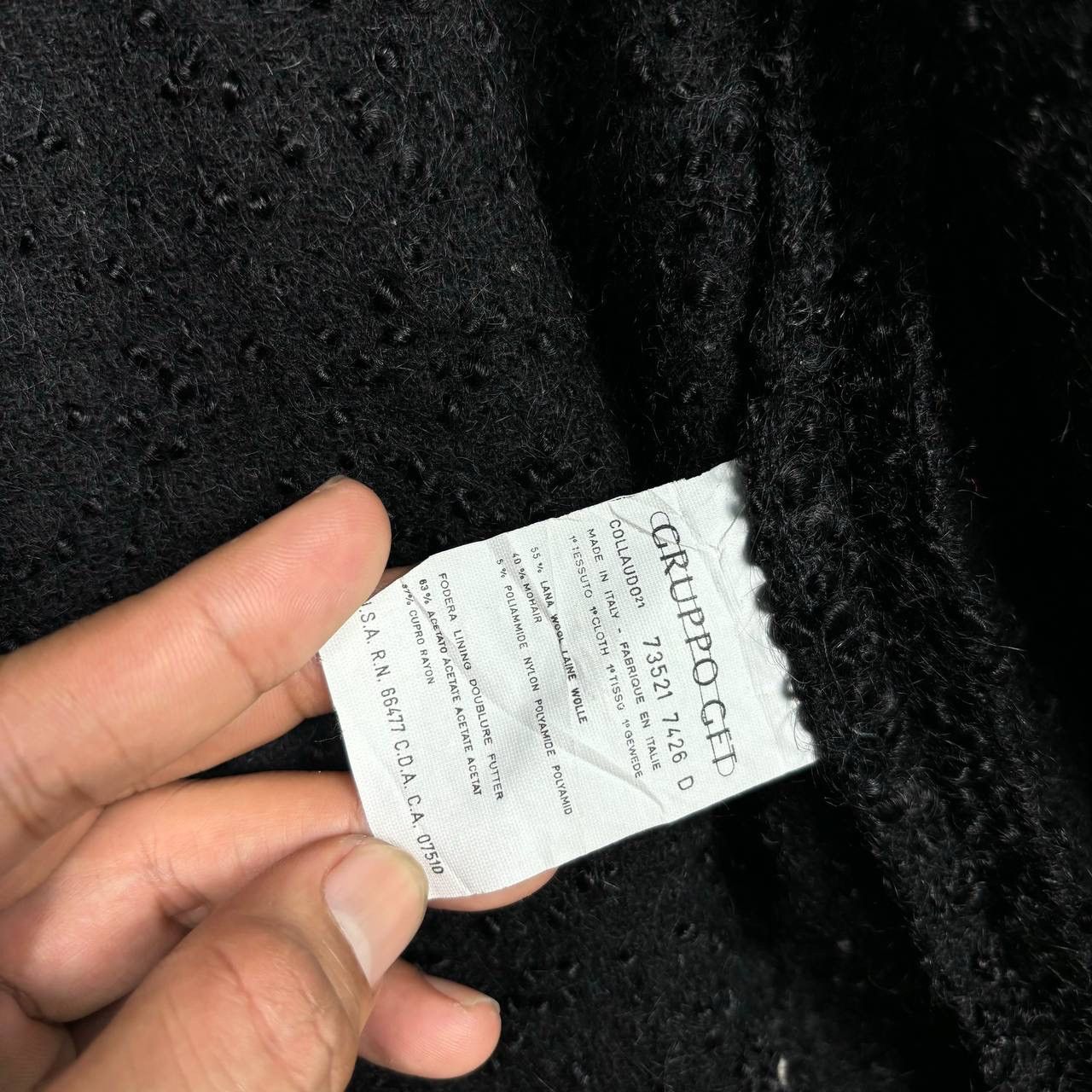 Valentino Vintage Valentino Miss V Mohair Wool Cardigan Jacket Black Size M / US 6-8 / IT 42-44 - 9 Thumbnail