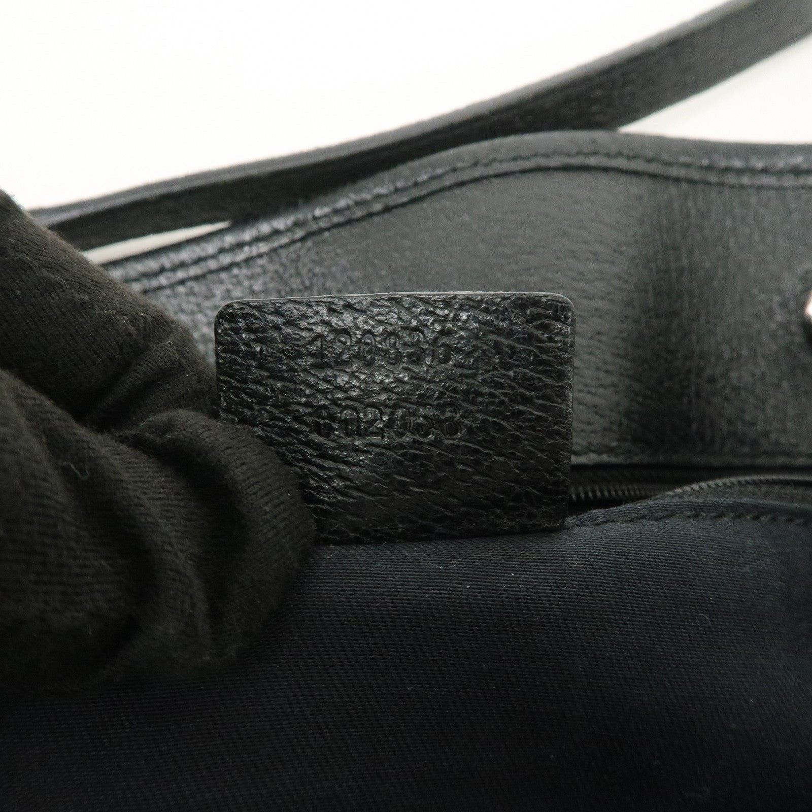 Gucci Gucci GG Canvas Tote Black Size ONE SIZE - 8 Thumbnail