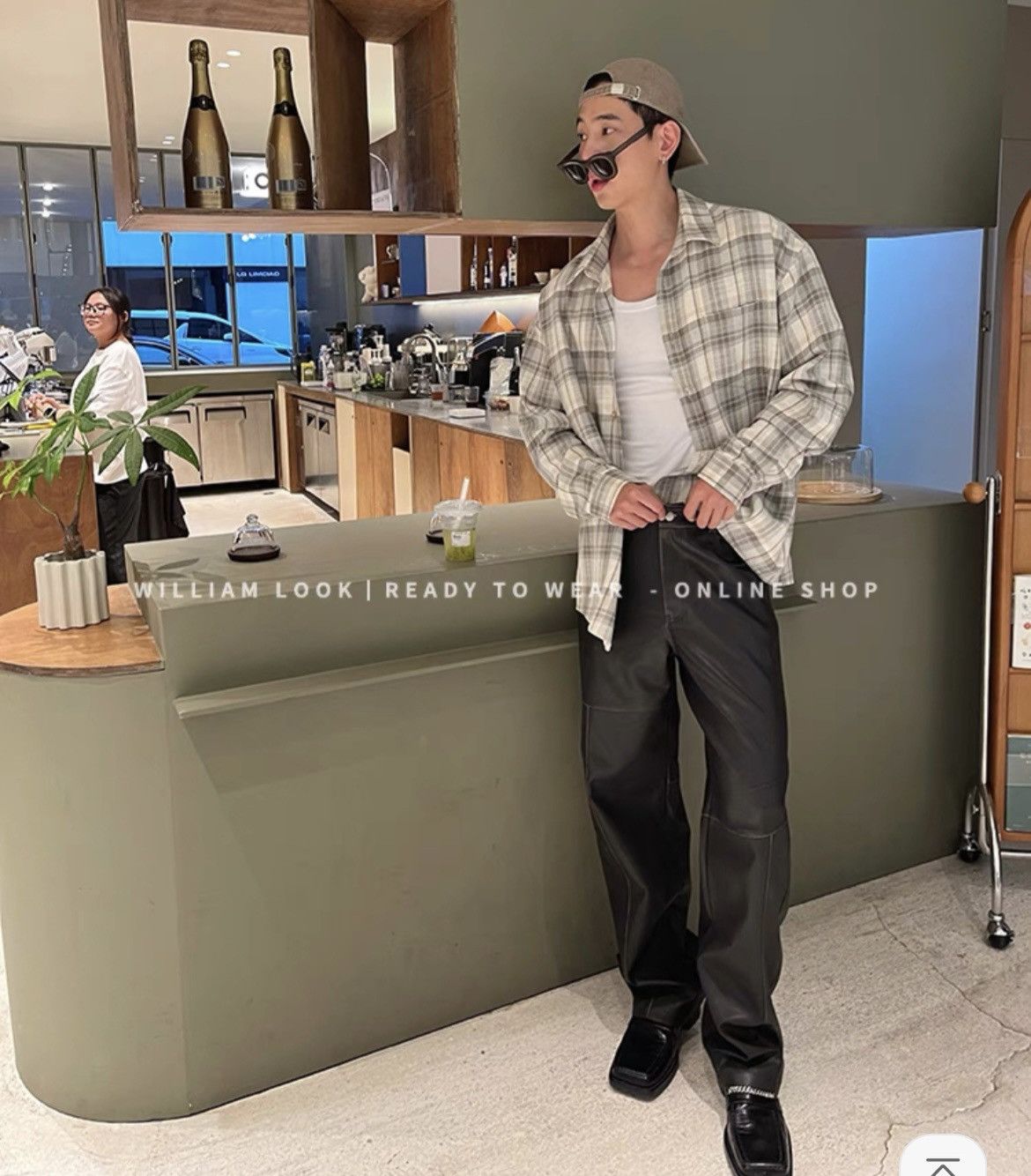 Other Unisex cotton checked shirt Size US S / EU 44-46 / 1 - 11 Thumbnail
