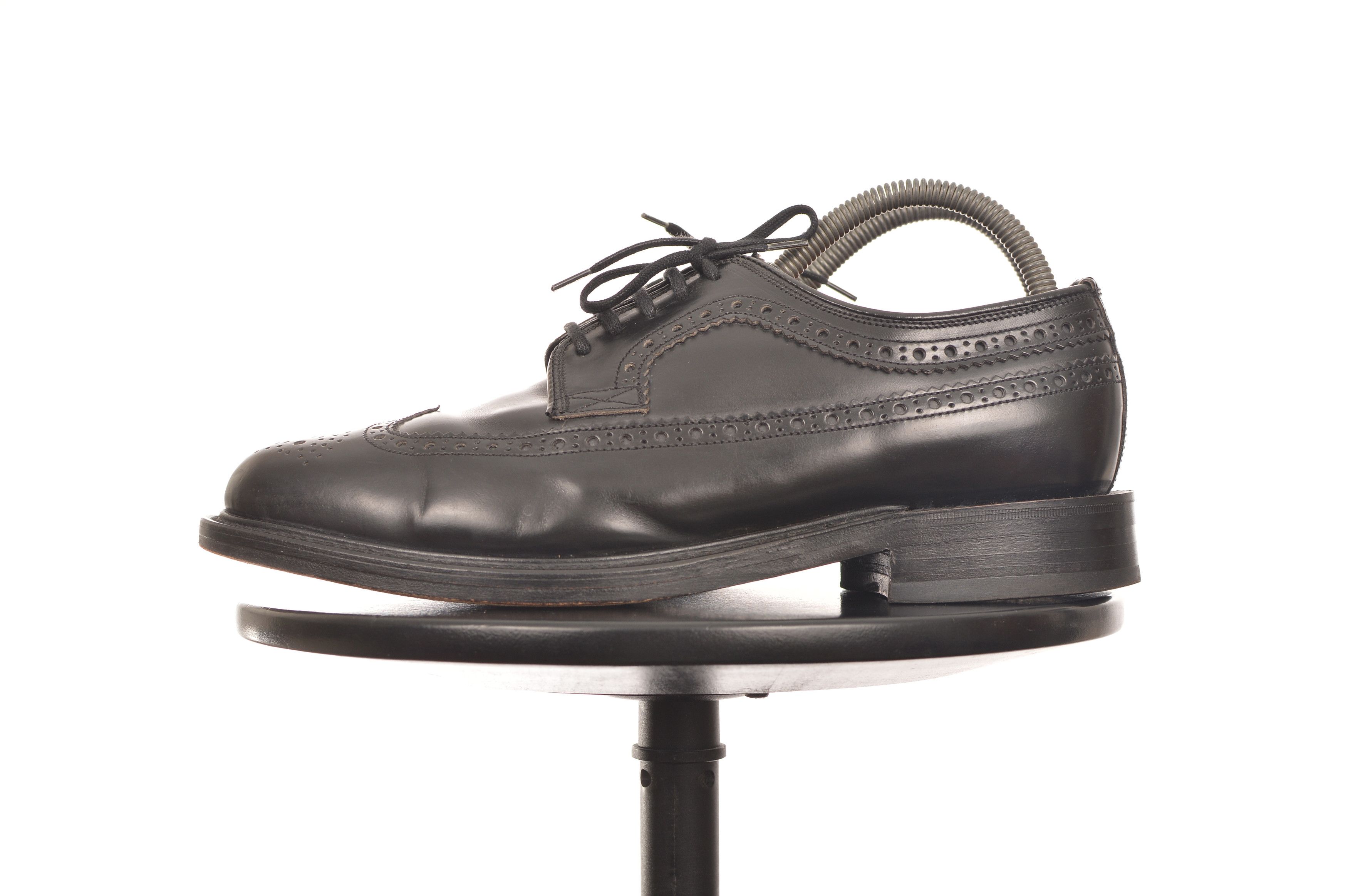 Loake DDP Loake 803B Black Leather Brogue Lace Up Shoes Size US 9 / EU 42 - 2 Thumbnail