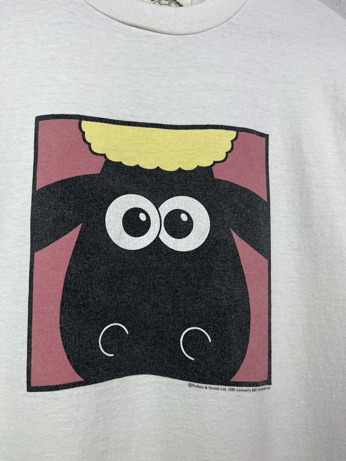 Vintage Vintage 1989 Wallace and Gromit Shaun Sheep T-shirt Rare Tee Size US L / EU 52-54 / 3 - 4 Thumbnail