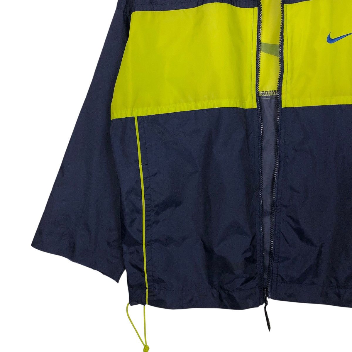 Nike Vintage Nike Swoosh Windbreaker — Electric Yellow Panel Size US M / EU 48-50 / 2 - 5 Thumbnail