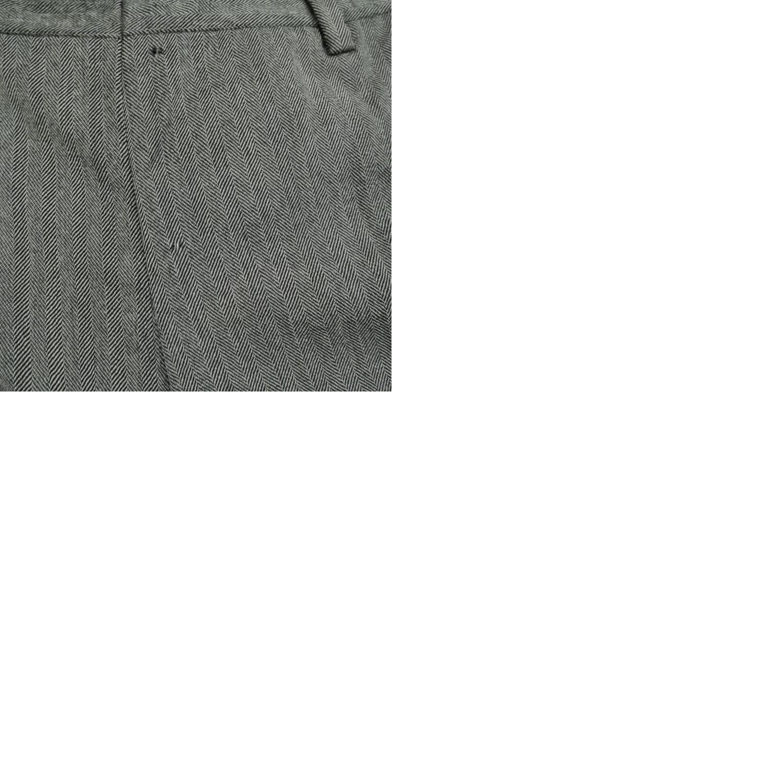 Vintage VINTAGE Herringbone Pants Mens 34x26 Grey Black Dress Wool Slacks 50s 60s Size US 34 / EU 50 - 9 Thumbnail