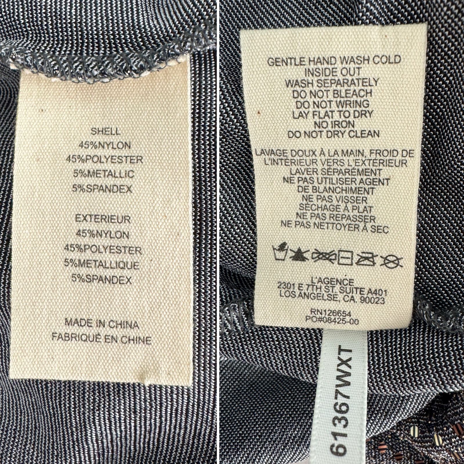 L'AGENCE L’AGENCE Rosetta Twist Front Dress Grey Gold size 00 / XS Size XXS / US 00 / IT 34 - 11 Thumbnail