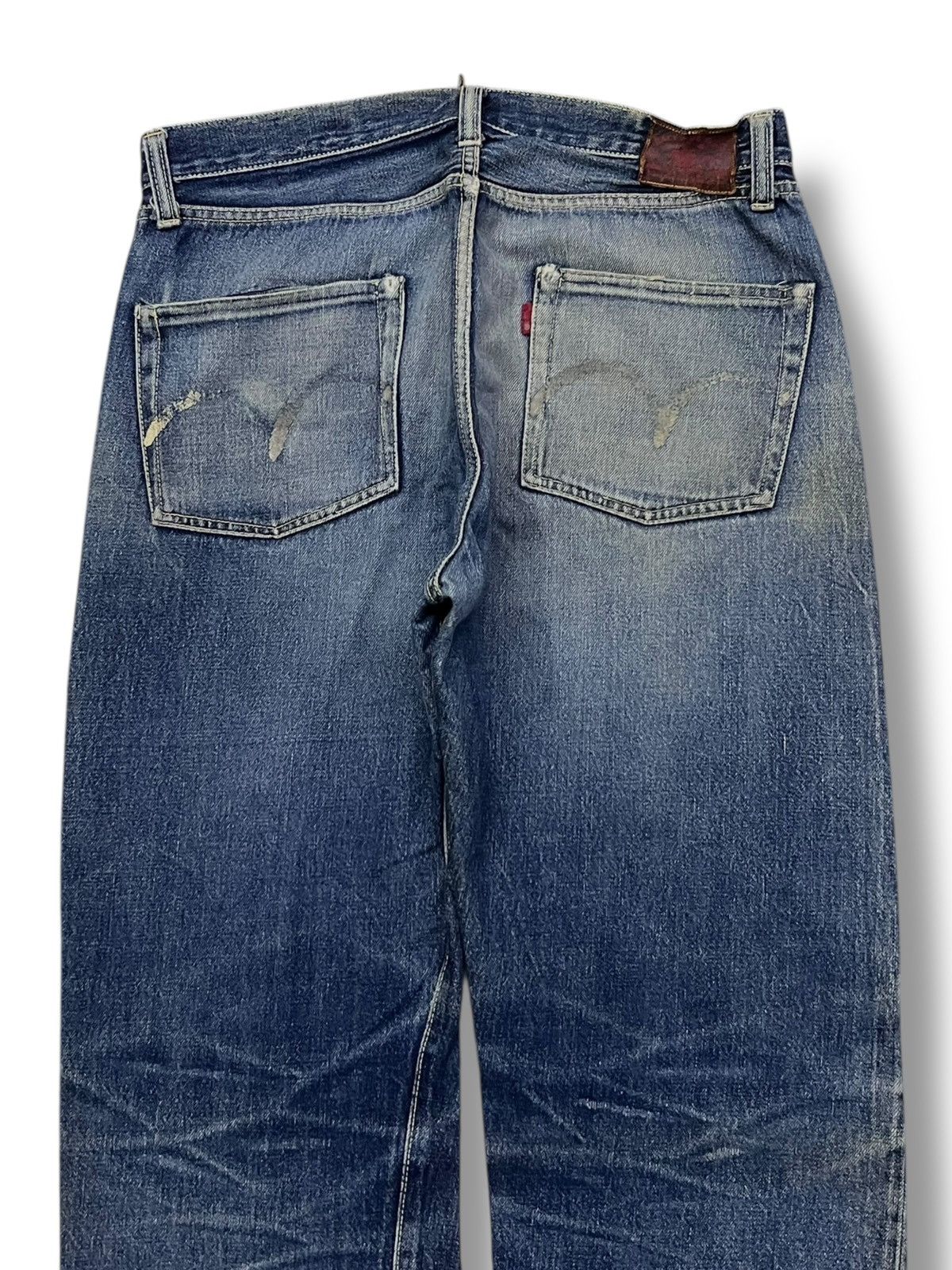Japanese Brand Baggy Vintage Racy Blue & Co Selvedge Denim Japan Size US 33 - 5 Thumbnail