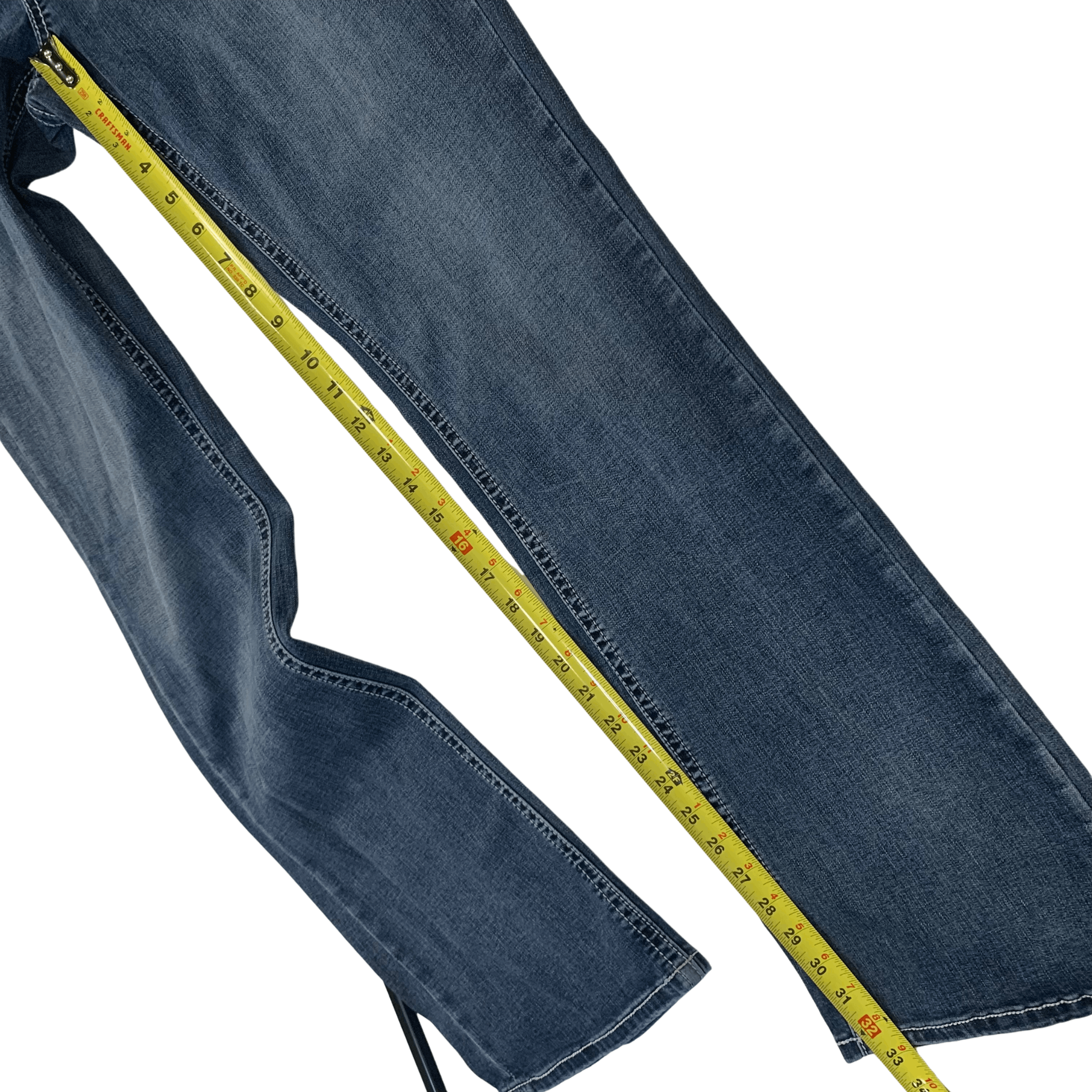 Grace in LA Y2K Chunky Stitch Embellished Bootcut Jeans | 33" | Grace Size 33" - 7 Thumbnail