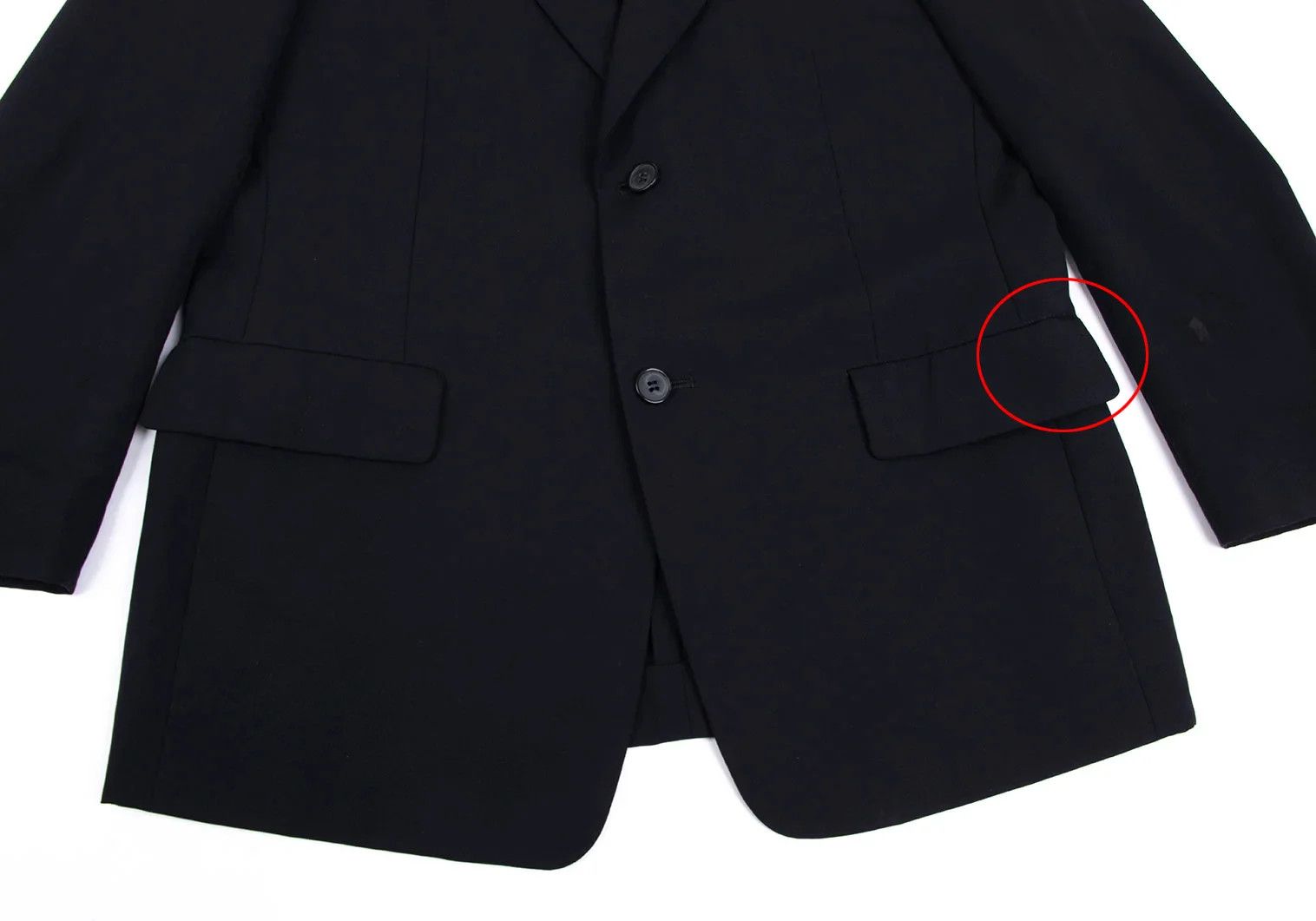Yohji Yamamoto Yohji Yamamoto DURBAN Wool Tailored Jacket Navy M Size US M / EU 48-50 / 2 - 11 Thumbnail