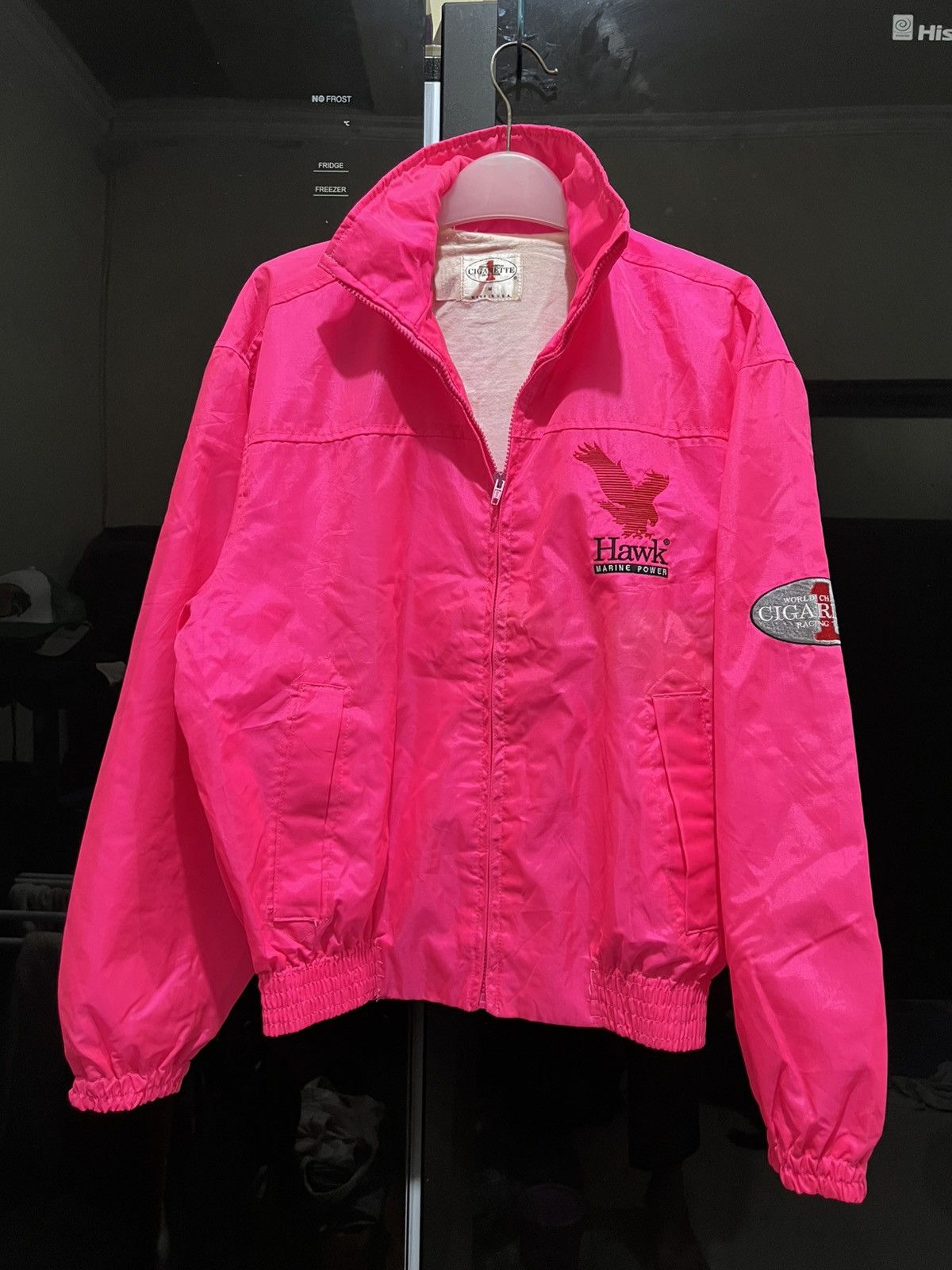 Marlboro Vintage 80s World Champions Cigarettes Racing Team Jacket Size US XL / EU 56 / 4 - 4 Thumbnail