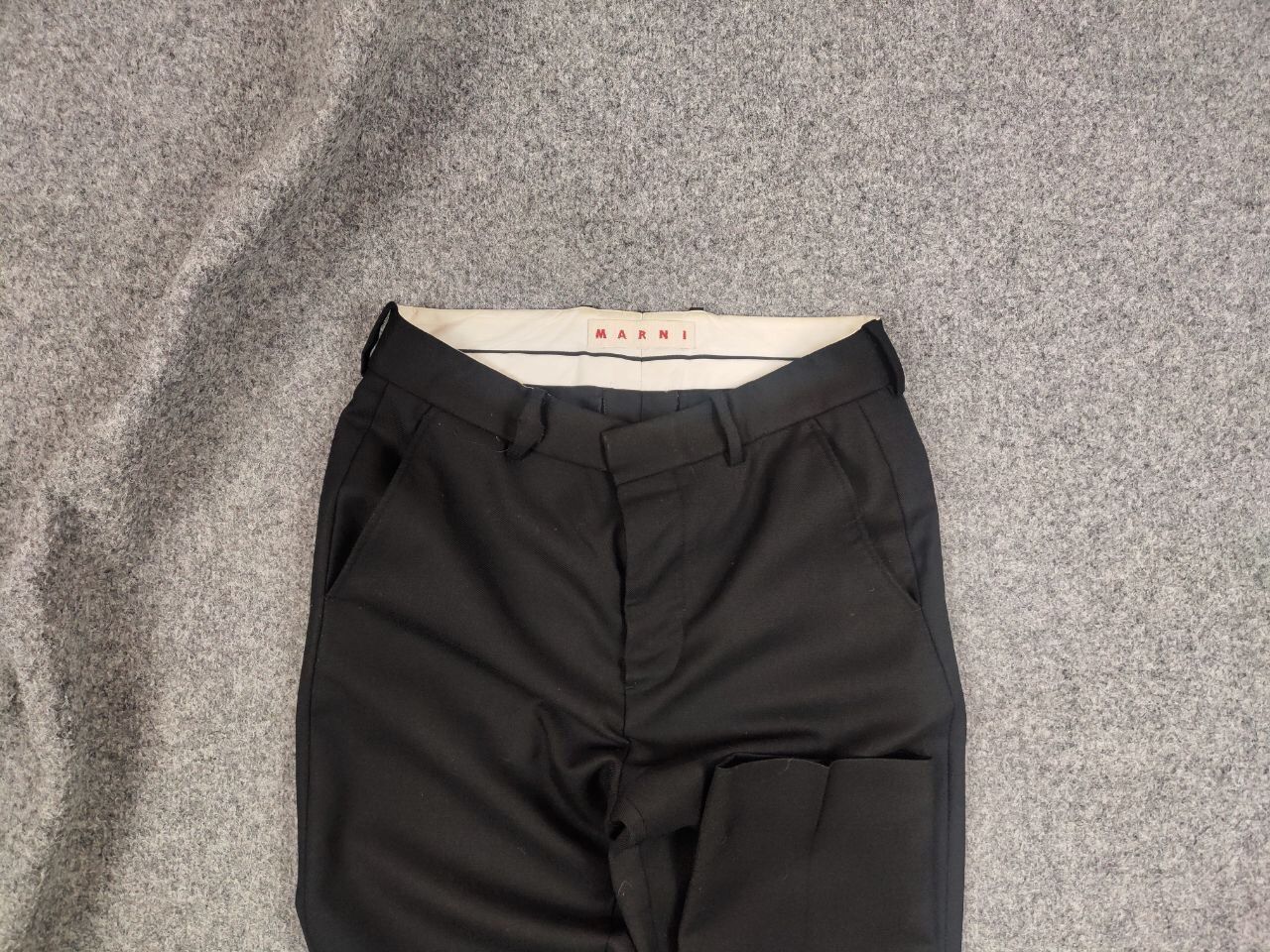 Marni Marni Design Classic Black Wool Trouser Pants Size 27" / US 4 / IT 40 - 4 Thumbnail