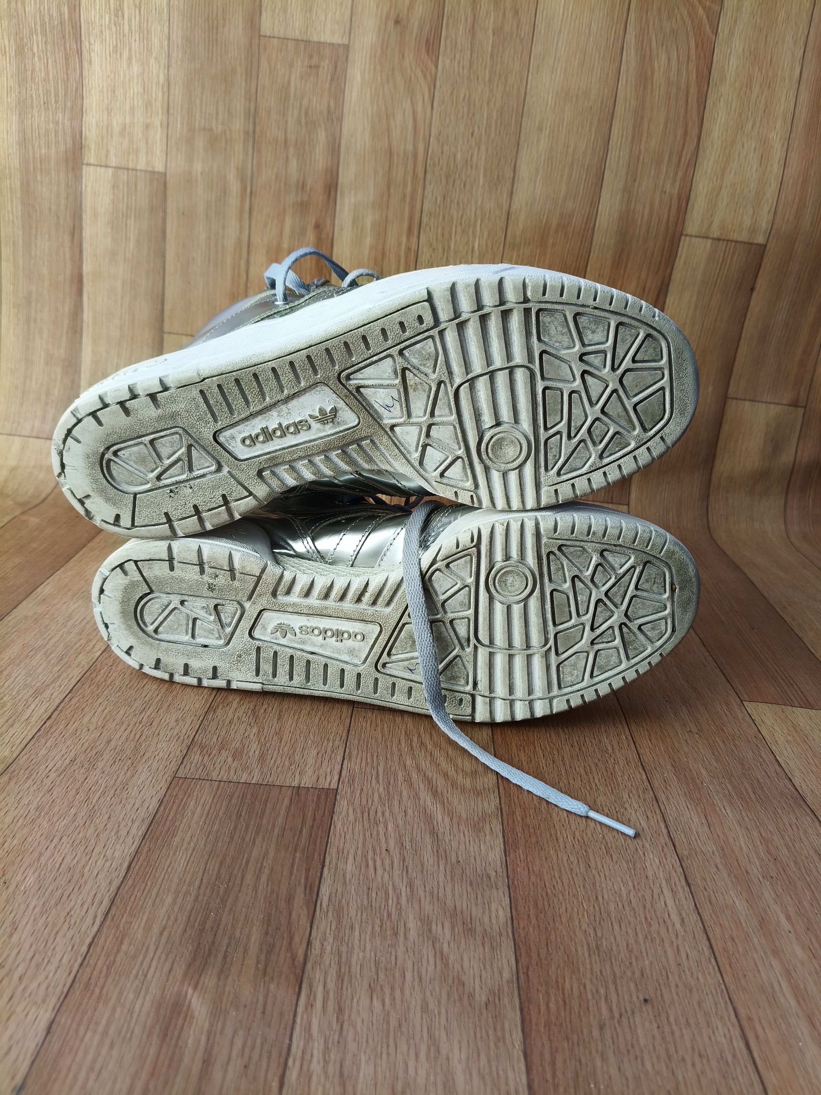 Adidas × Jeremy Scott Jeremy Scott liquid silver sneakers Size US 10 / EU 43 - 16 Thumbnail
