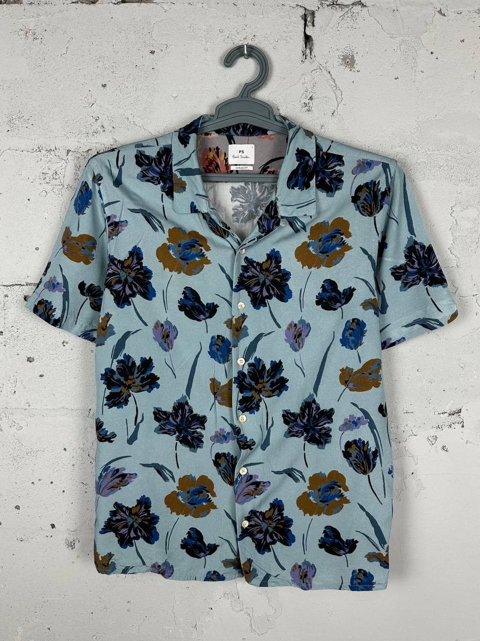 Paul Smith Paul Smith Iconic Flower Printed Short Sleeve Shirt Size US M / EU 48-50 / 2 - 1 Thumbnail