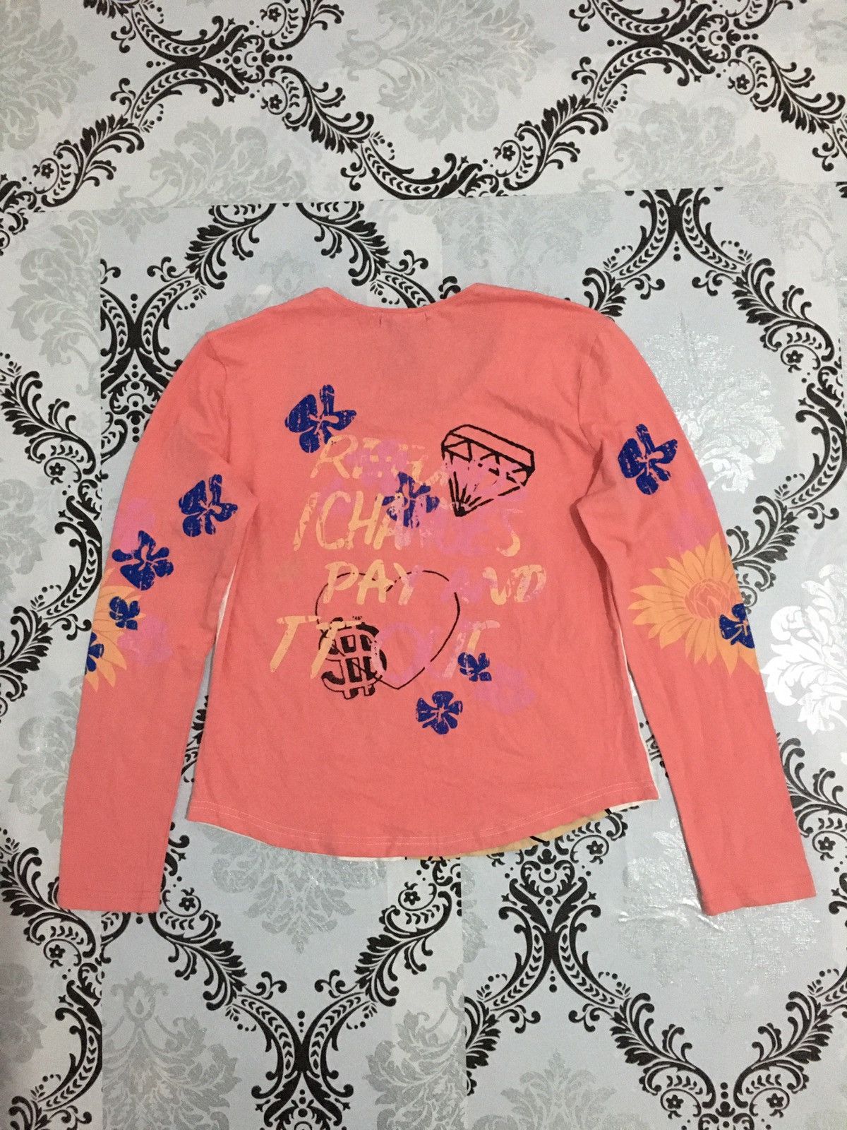 Custo Barcelona 2000s Custo Barcelona Y2k face art longsleeve t shirt Size M / US 6-8 / IT 42-44 - 2 Thumbnail