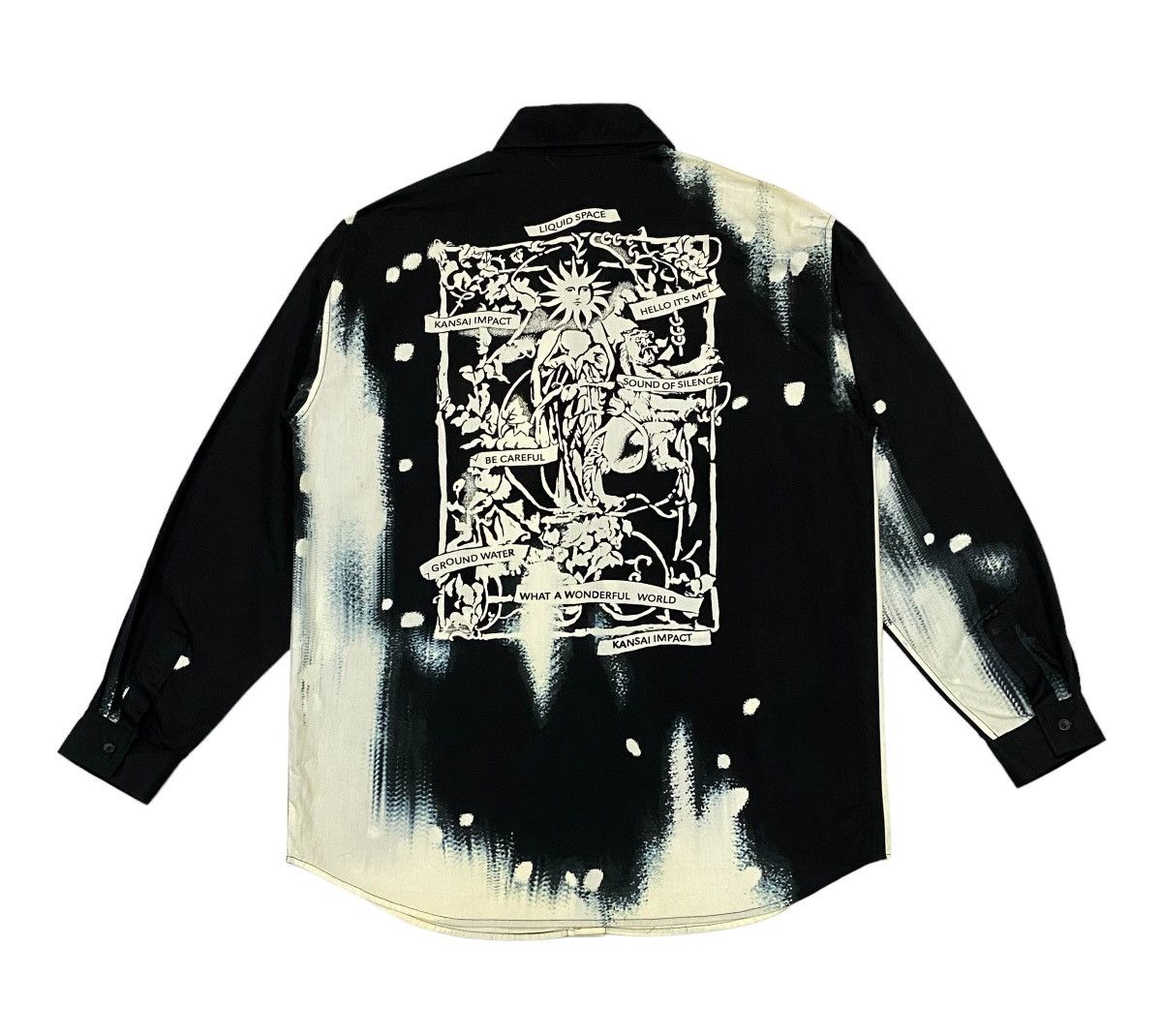 Kansai Yamamoto Rare🔥Kansai Impac Art Long Sleeve Shirts Button Ups Size US L / EU 52-54 / 3 - 3 Thumbnail