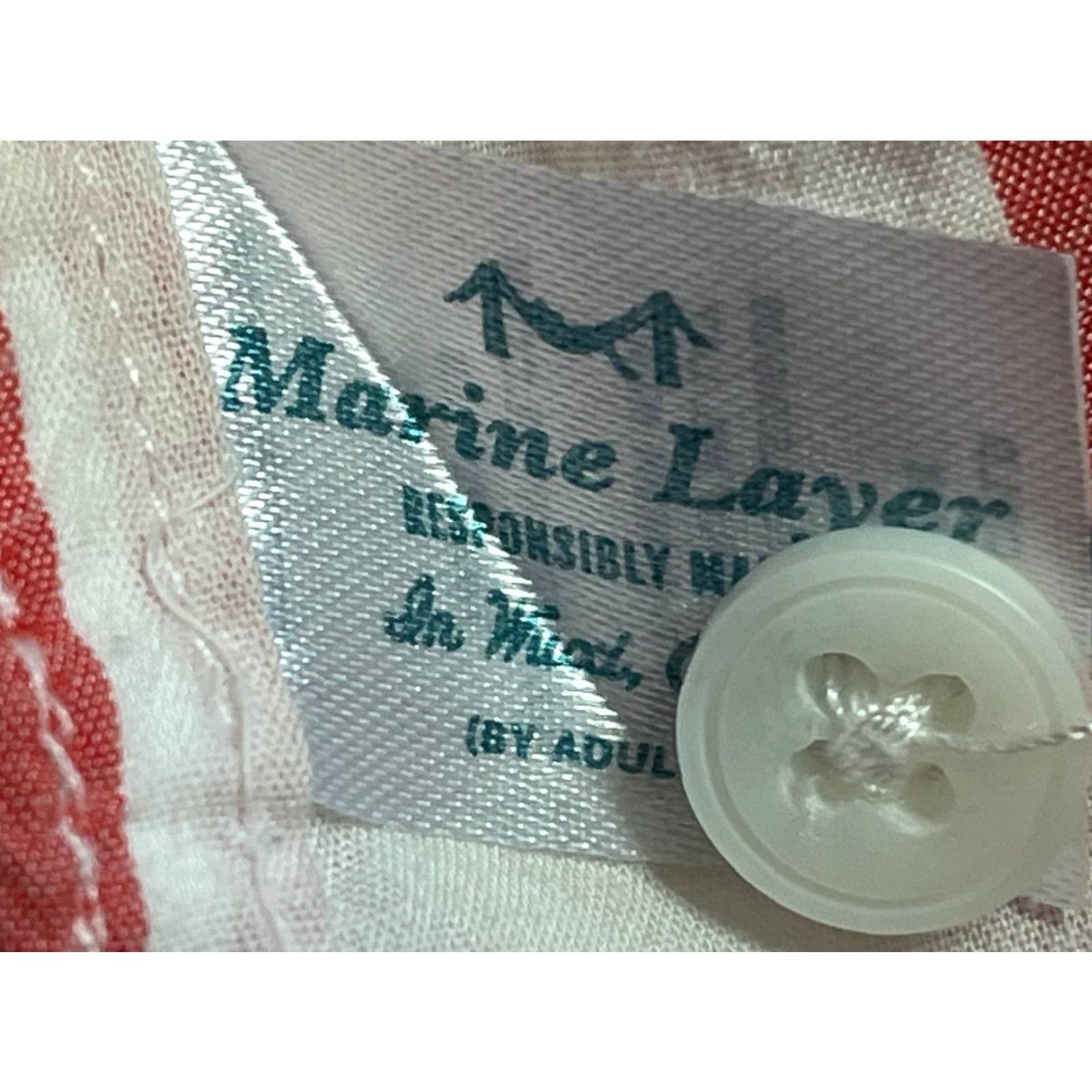 Marine Layer Marine Layer Button-Up Shirt Long Sleeve Striped Women M Multicolor Size M / US 6-8 / IT 42-44 - 6 Thumbnail